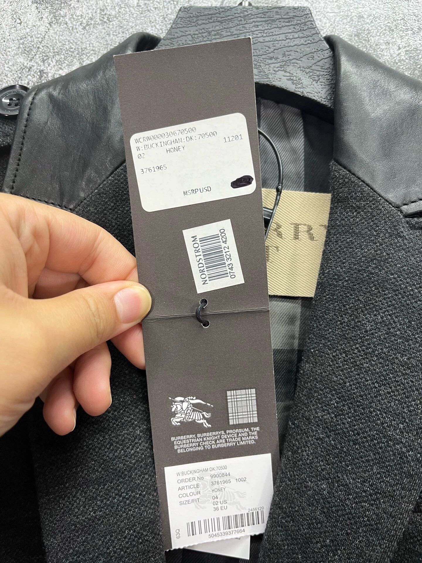 Burberry BURBERRY Patchwork Leather Casual Blazer UK4 New Size US XXS / EU 40 - 3 Thumbnail