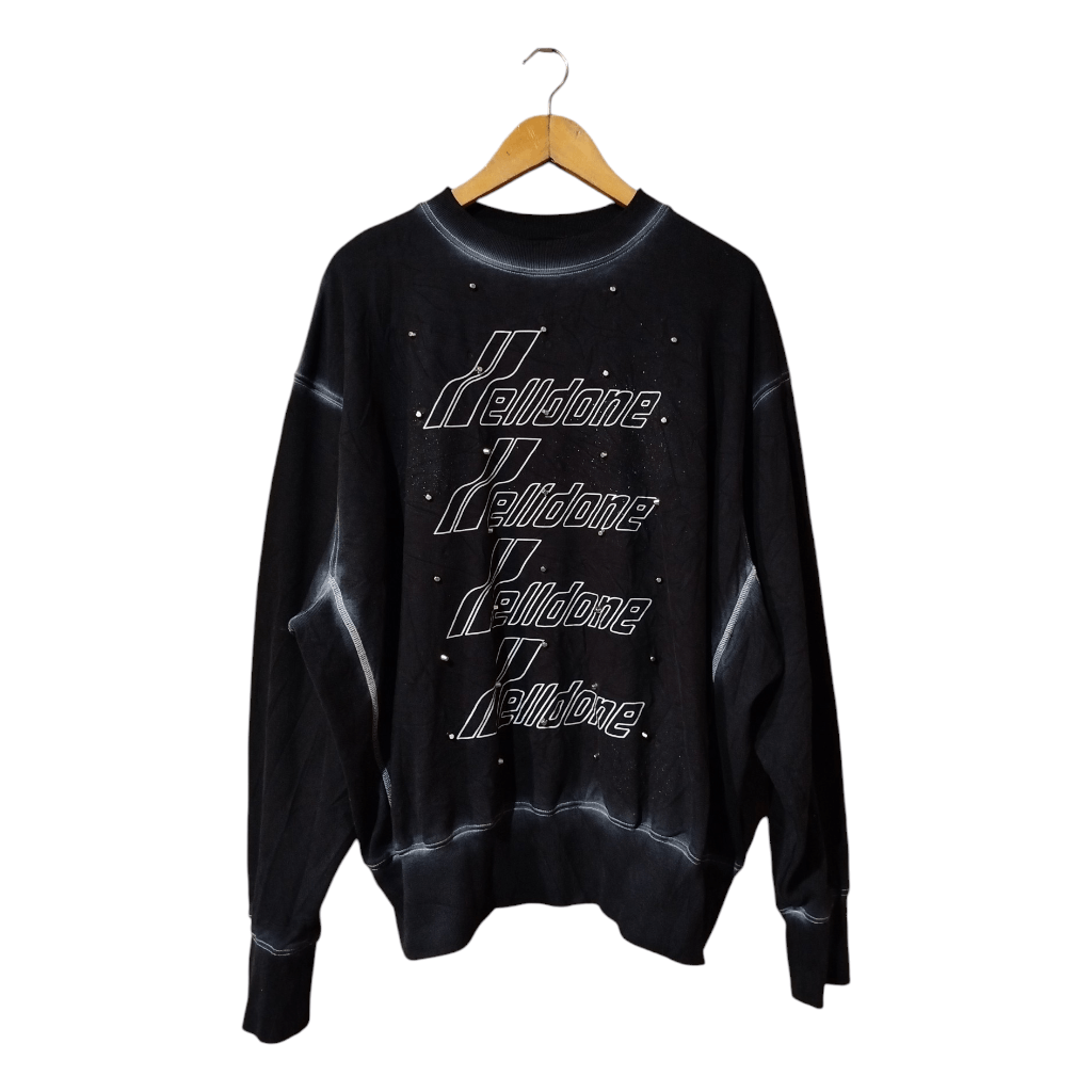 WE11DONE WELLDONE Stud Artwork Sweatshirt Size US L / EU 52-54 / 3 - 1 Thumbnail