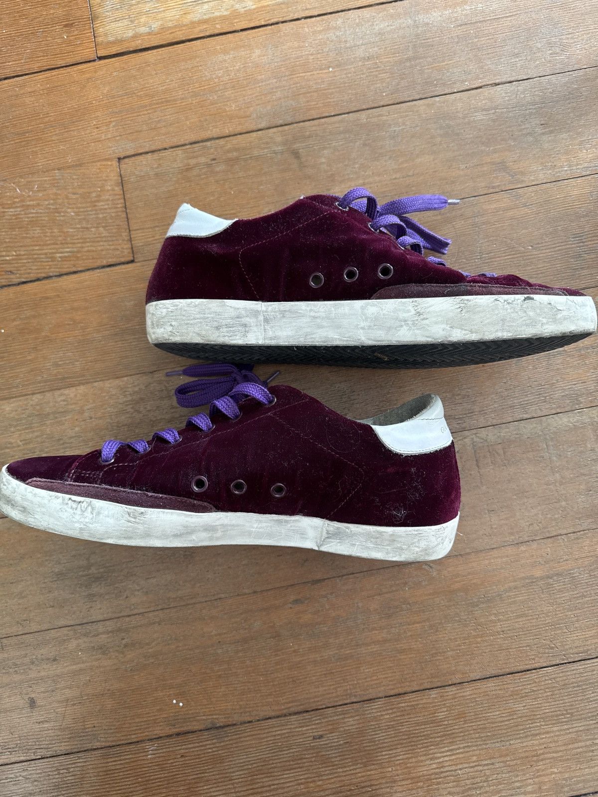 Golden Goose Golden Goose purple velvet sneakers Size US 7 / EU 40 - 5 Thumbnail
