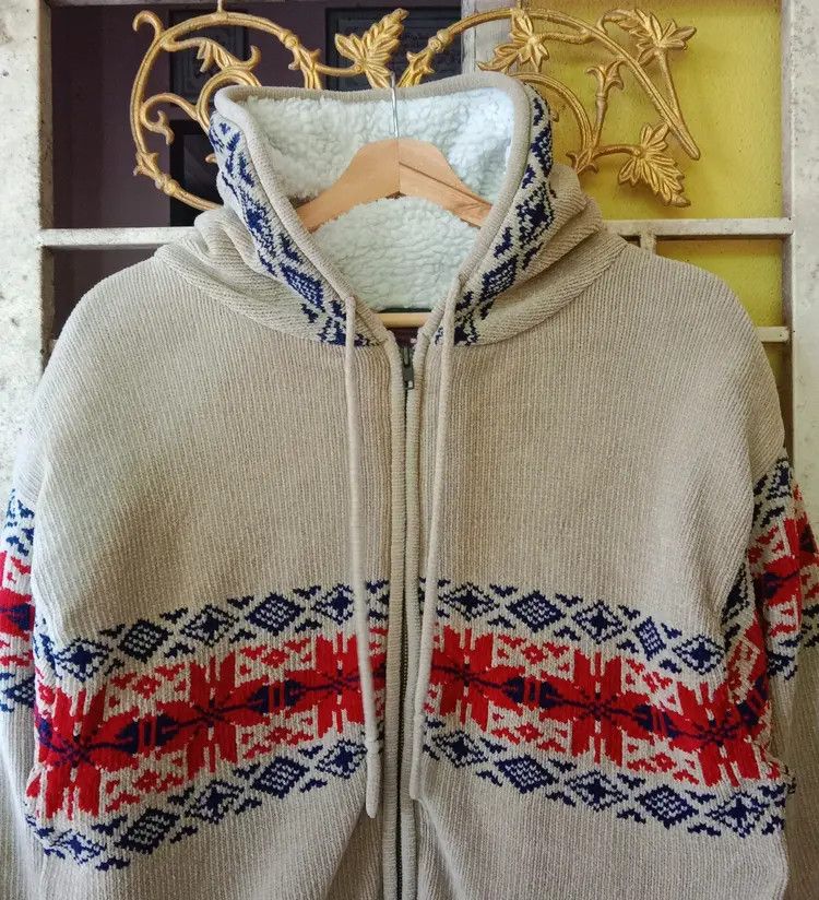 Japanese Brand Vintage Horizon Dream Sherpa Lined Hoodie Native Jacket Size US M / EU 48-50 / 2 - 4 Thumbnail