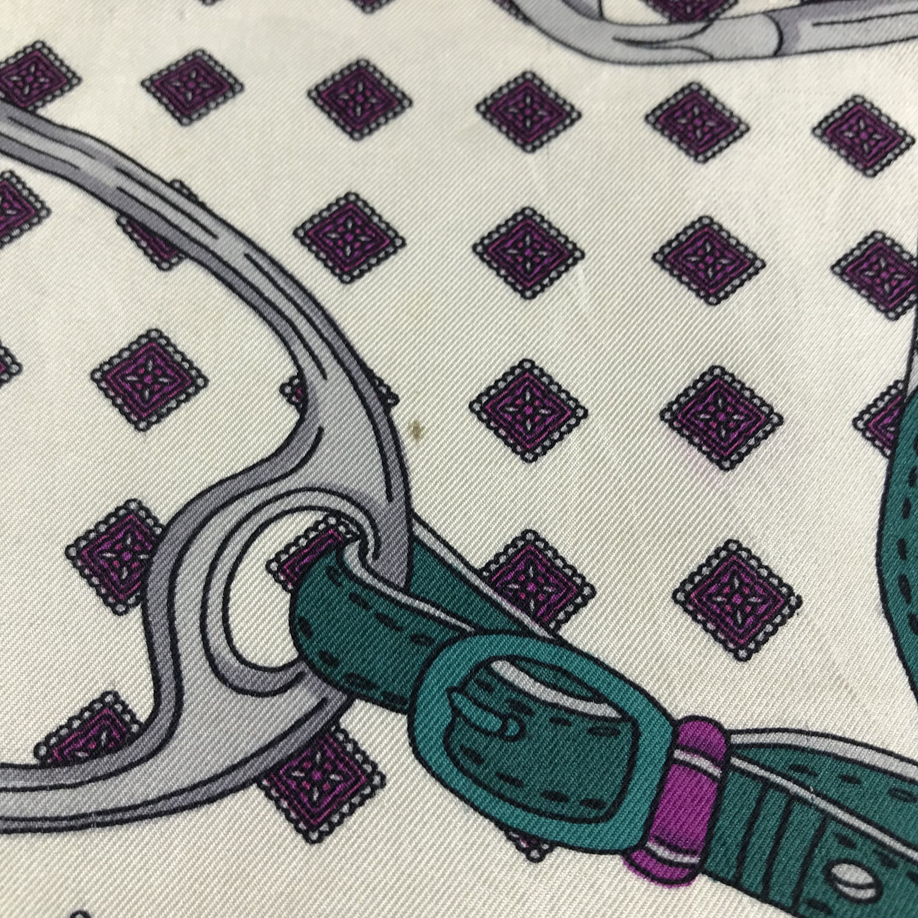 Japanese Brand Luxury Design Silk Scarf M161 Size ONE SIZE - 4 Thumbnail