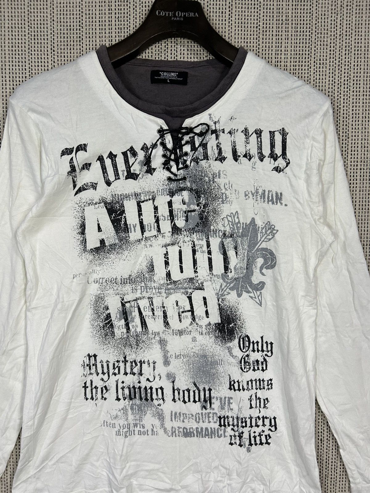 Seditionaries Vintage y2k avant grade collins double layer tshirt Size US L / EU 52-54 / 3 - 3 Thumbnail