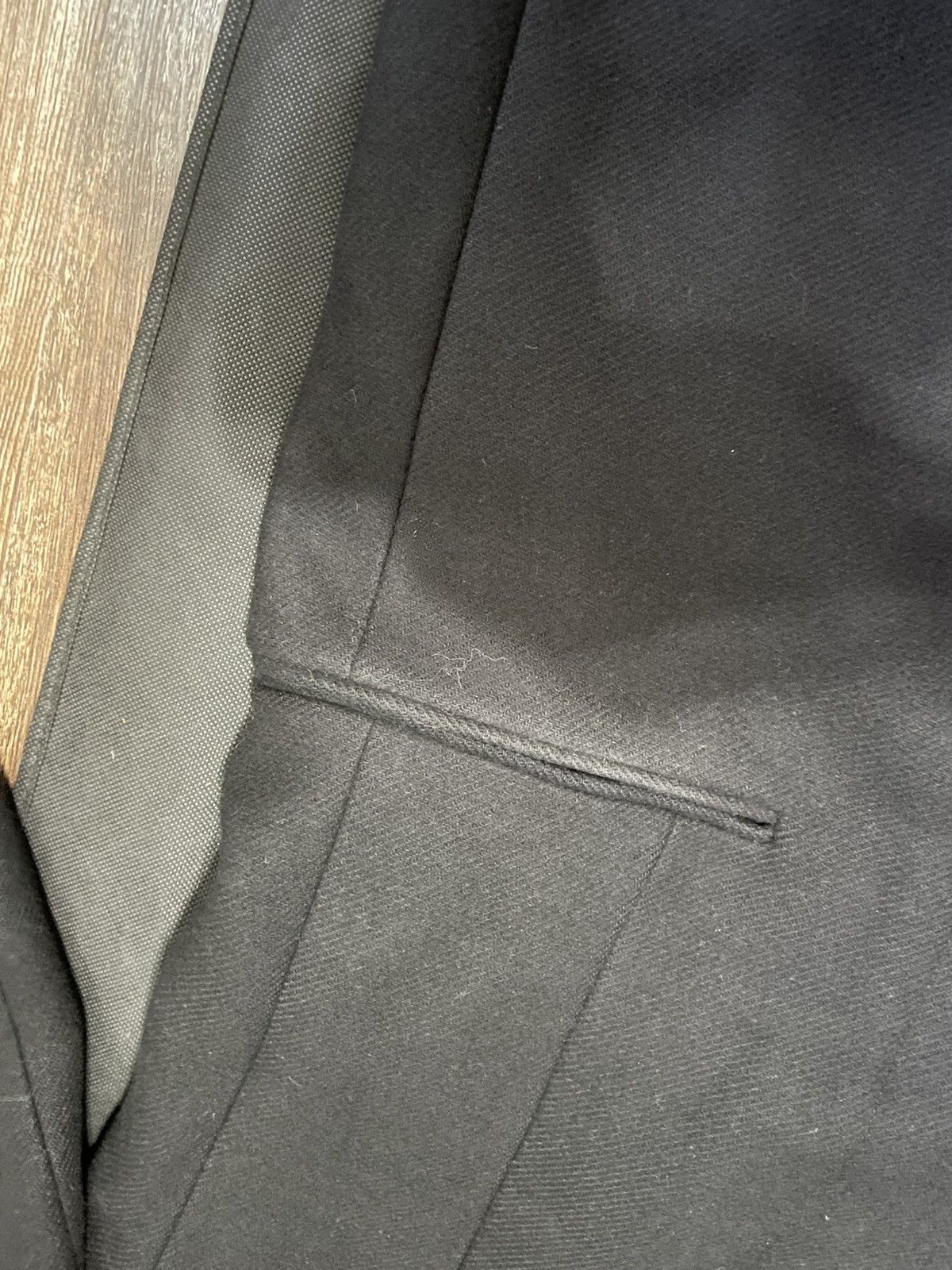 Theory Belvin Custom Belted Coat Black Wool Blend Single Breasted Size US M / EU 48-50 / 2 - 10 Thumbnail