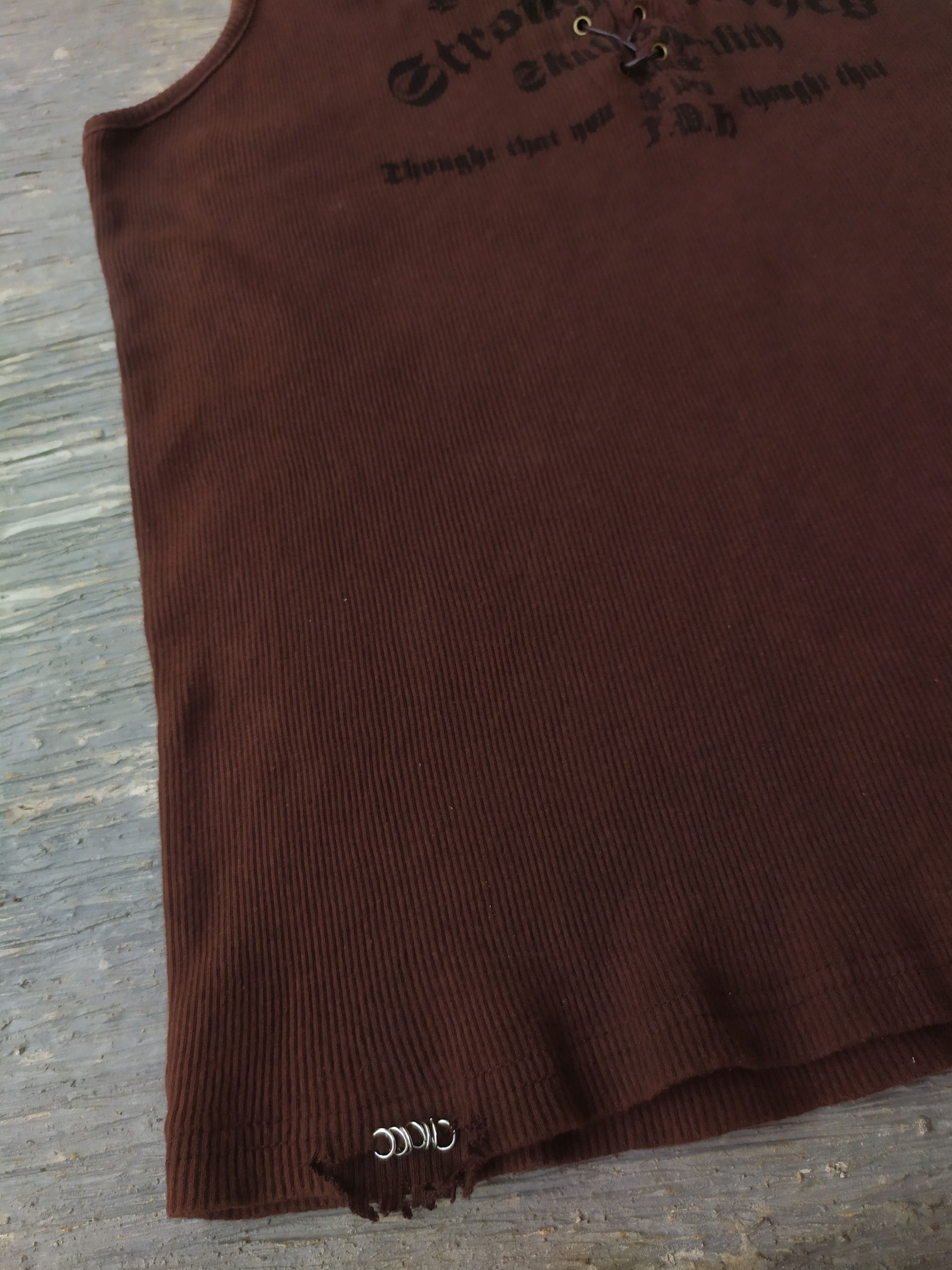 If Six Was Nine × Japanese Brand × Le Grande Bleu (L.G.B.) BEAUMERE Poem Japanese Tanktop Distressed Size US L / EU 52-54 / 3 - 6 Thumbnail