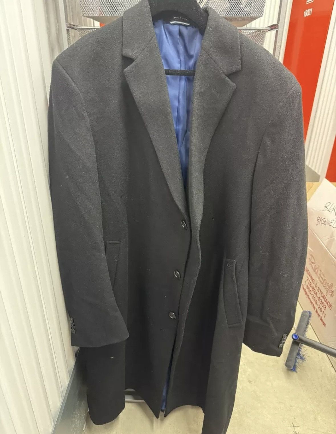 Tommy Hilfiger Tommy Hilfiger Men's Wool-Blend Trim Fit Overcoat XXL Size US XXL / EU 58 / 5 - 1 Thumbnail