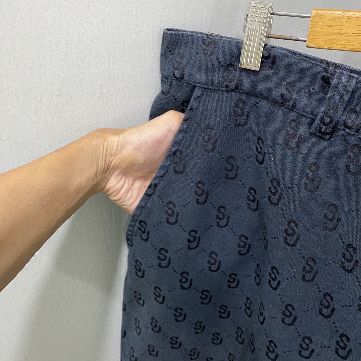 Sean John Vintage Sean John SJ Monogram Baggy Denim Pants Y2K Size US 36 / EU 52 - 8 Thumbnail