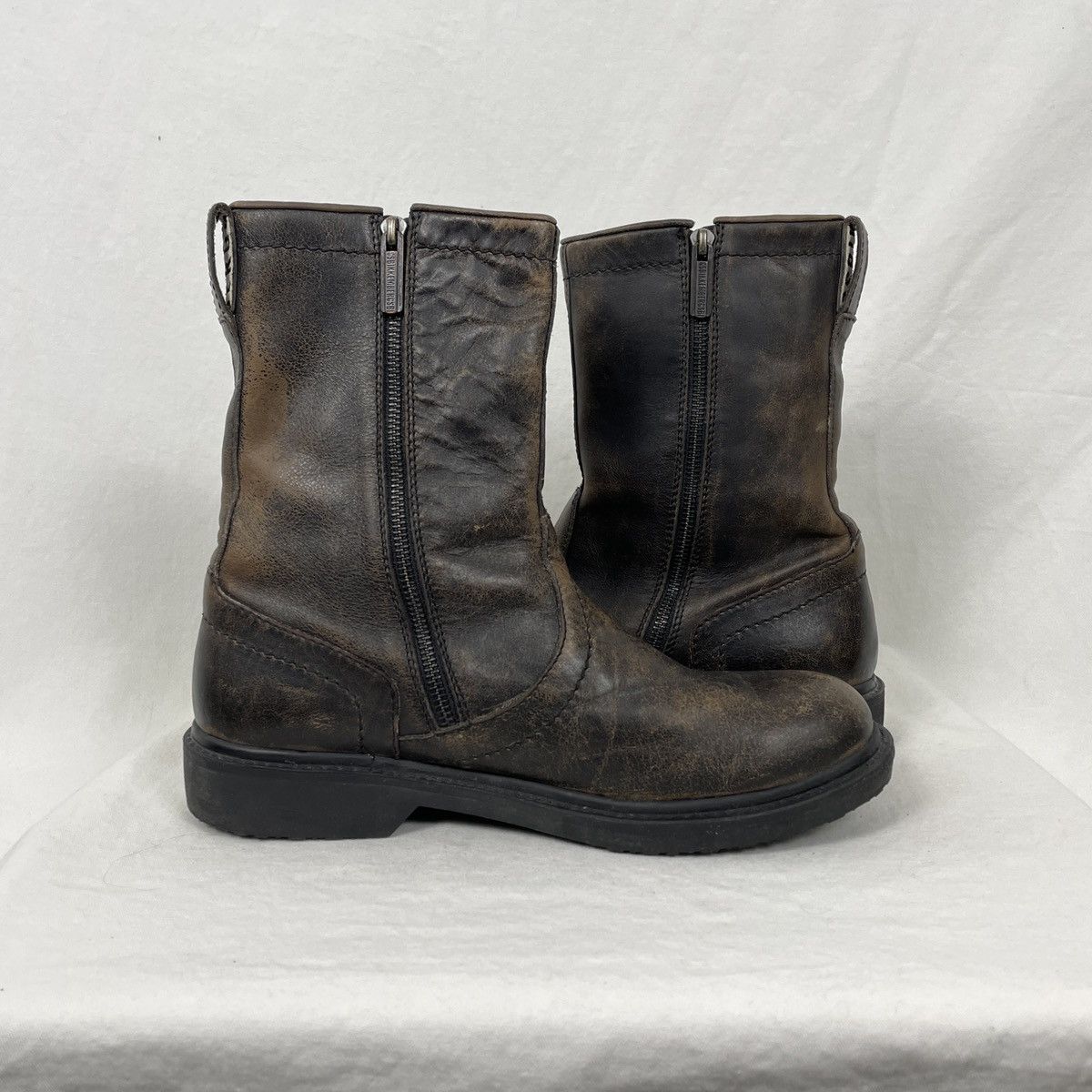 Dirk Bikkembergs 00S DIRK BIKKEMBERGS DISTRESSED ZIP BOOTS Size US 10 / EU 43 - 6 Thumbnail