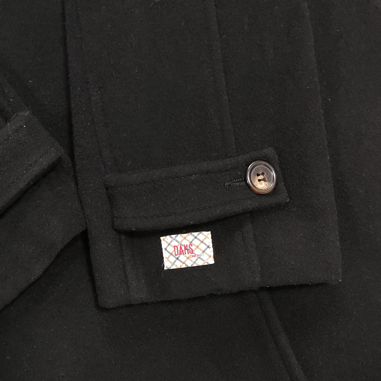 DAKS × Vintage Daks London Long Coat Cashmere Wool England UK 12 US 8 Size M / US 6-8 / IT 42-44 - 3 Thumbnail