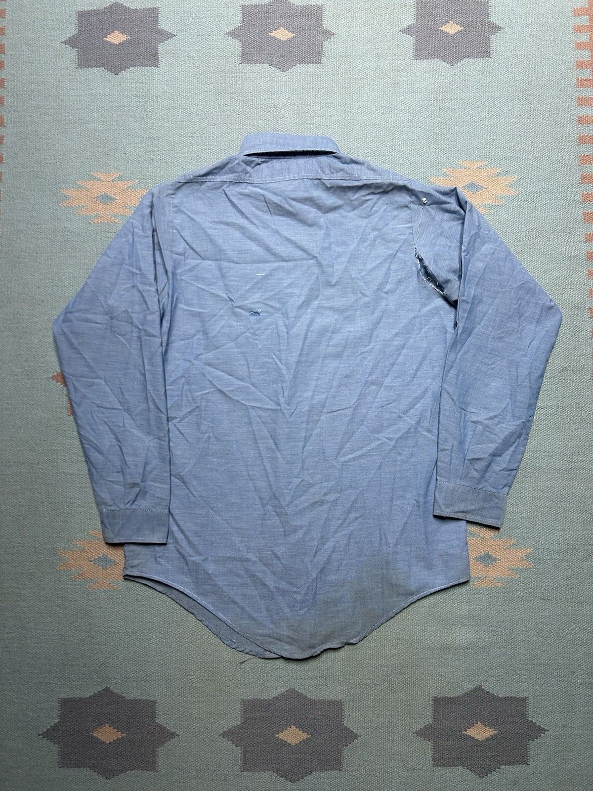 Vintage Vtg 70 chambray work shirt King Kole distressed AS IS Medium Size US M / EU 48-50 / 2 - 8 Thumbnail