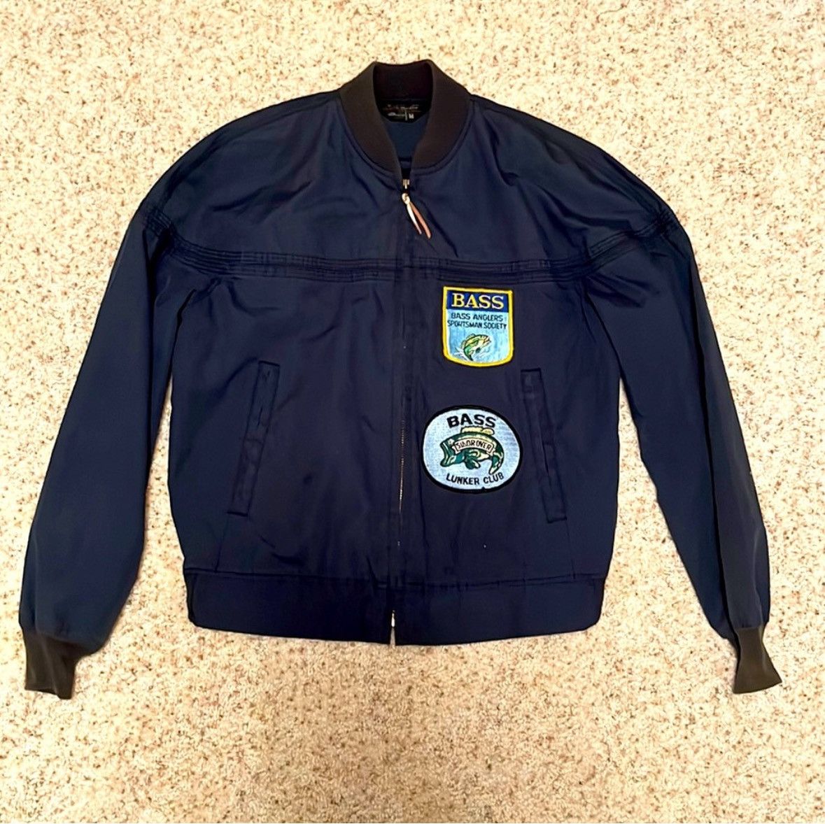 JCPenney × Vintage Vintage Distressed Bomber Jacket Patches J.C. Penney - Blue Size US M / EU 48-50 / 2 - 1 Thumbnail