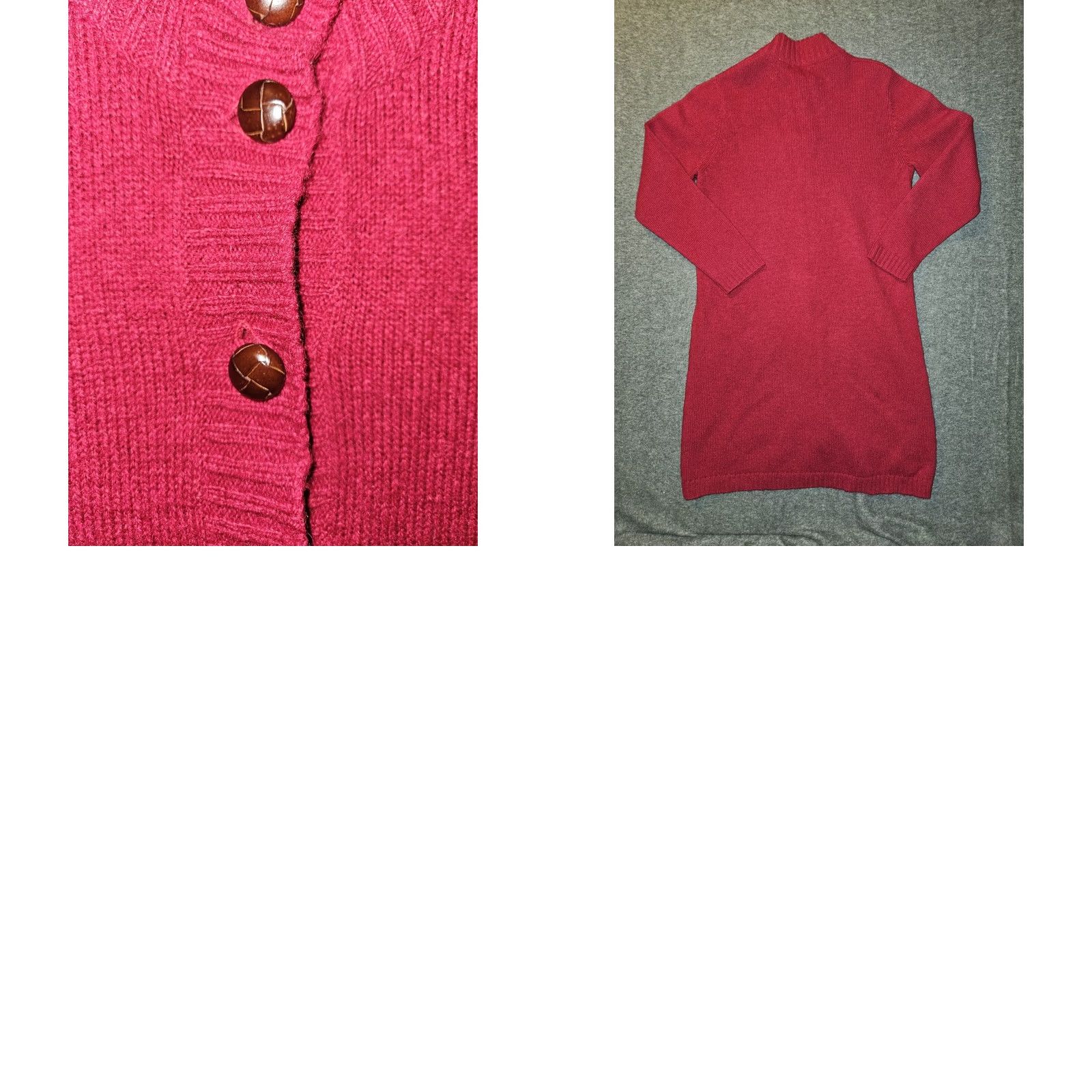 Orvis Orvis Cardigan Long Duster Women M 100% Wool Button Red Size M / US 6-8 / IT 42-44 - 8 Thumbnail
