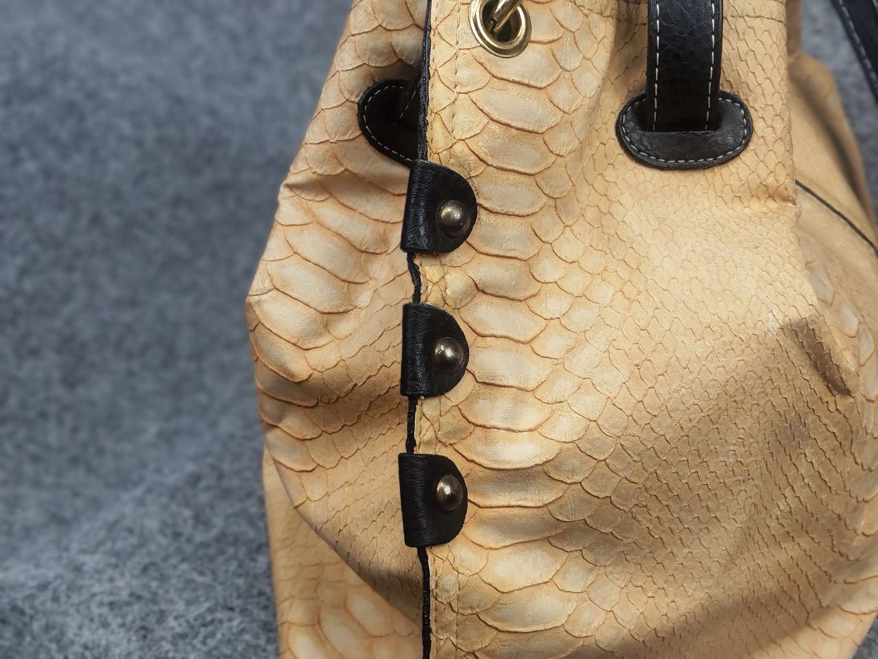 Chloe Vintage 90's Chloe Style bag snakeskin texture handles Y2K Size ONE SIZE - 9 Thumbnail