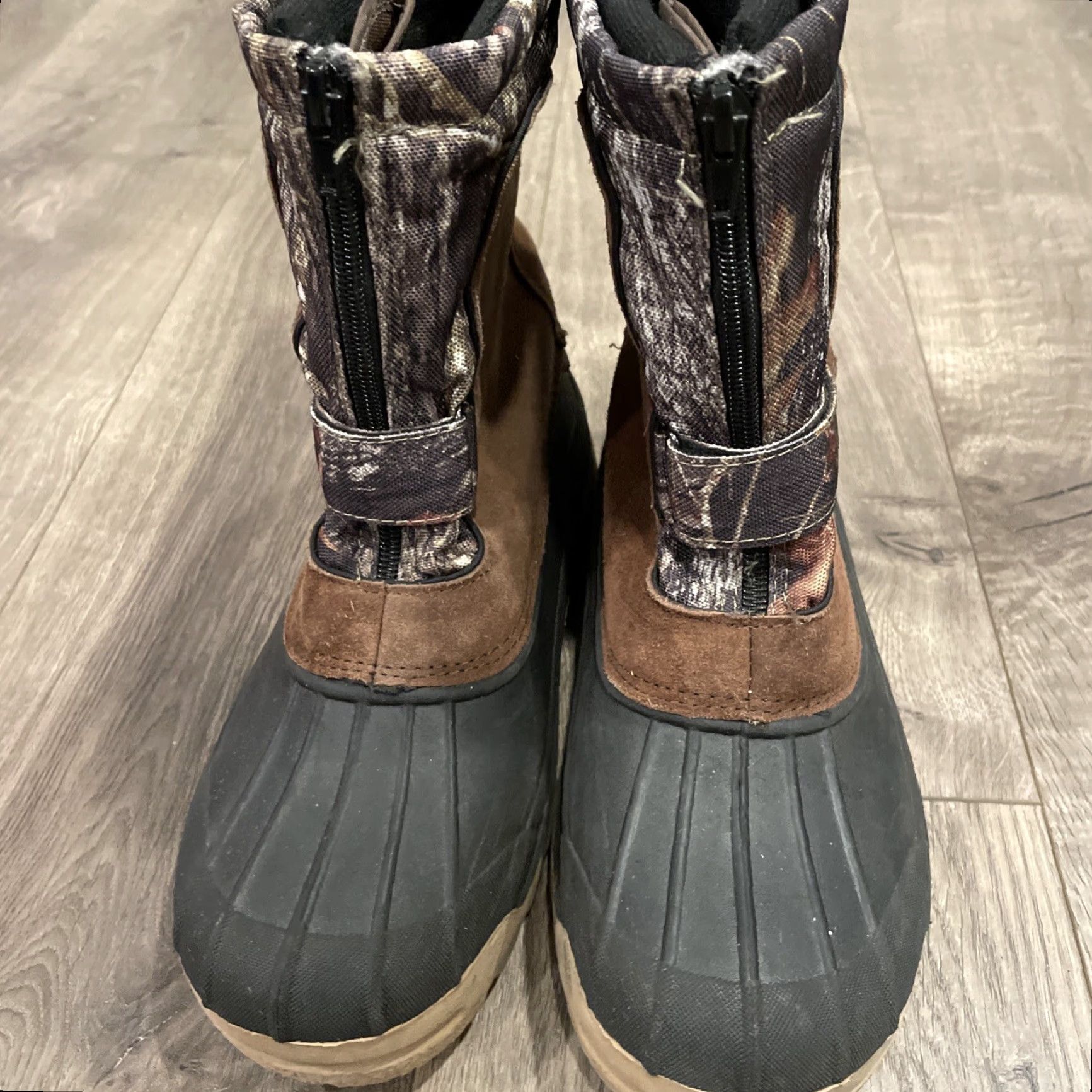 Vintage VINTAGE Ozark Trail Thinsulate Duck Boots Size 6 Camouflage Brown Winter Teens Size US 6 / EU 39 - 3 Thumbnail