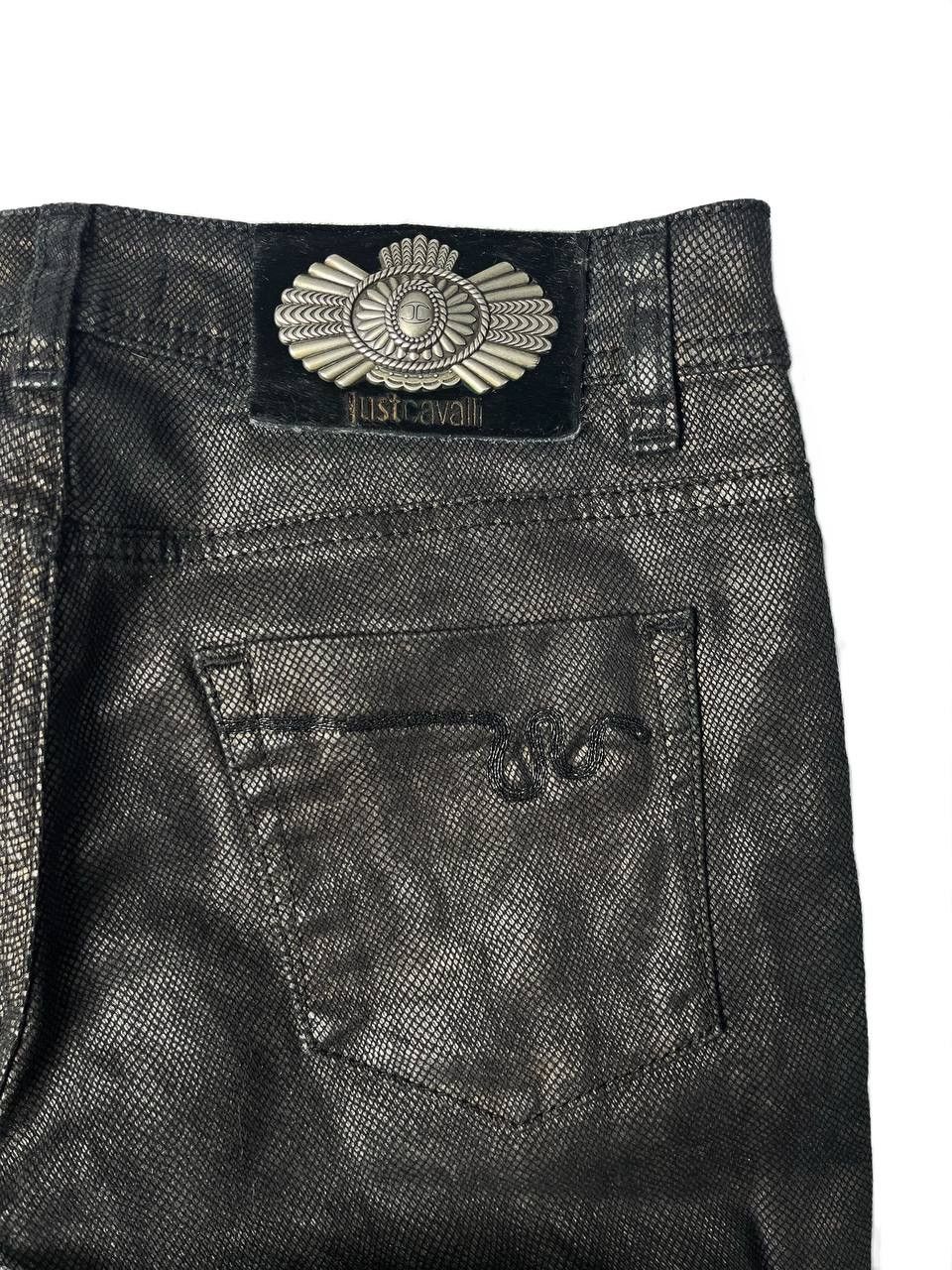 Roberto Cavalli Just Cavalli Snakeprint Shiny Skinny Jeans Size 27" / US 4 / IT 40 - 6 Thumbnail