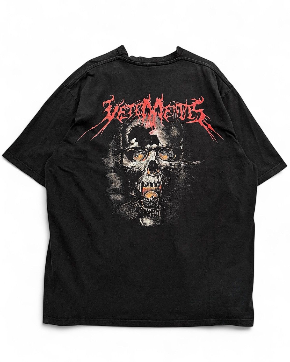 Vetements RARE Metal Skull Back Print Shirt 2017 Size US L / EU 52-54 / 3 - 1 Thumbnail