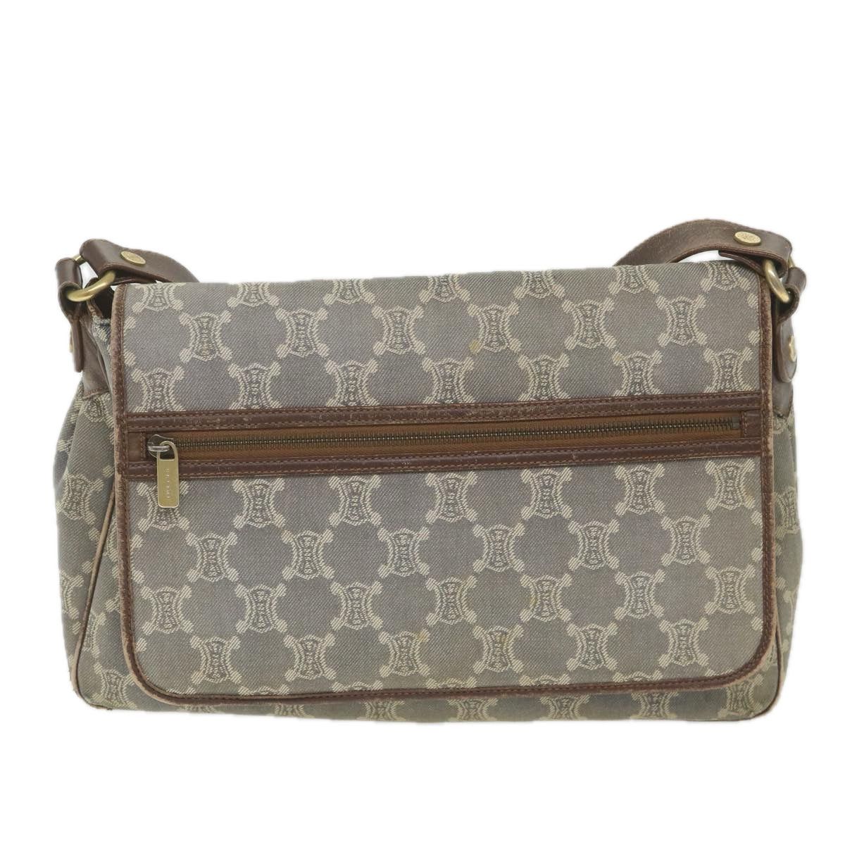 image of Celine Triomphe Shoulder Bag in Blue, Women's