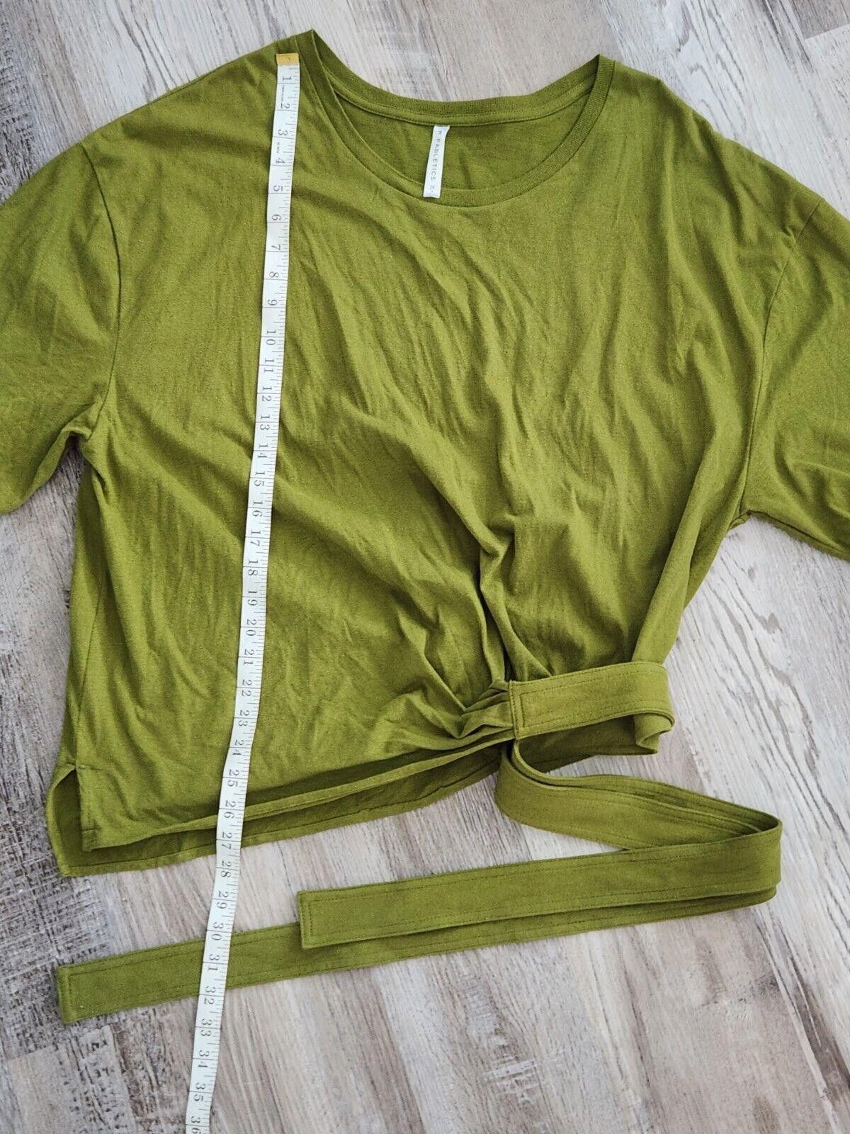 Fabletics Fabletics Rue Tie Shirt Plus Size 2x Green V Neck Wrap ss Size XXL / US 16-18 / IT 52-54 - 7 Thumbnail