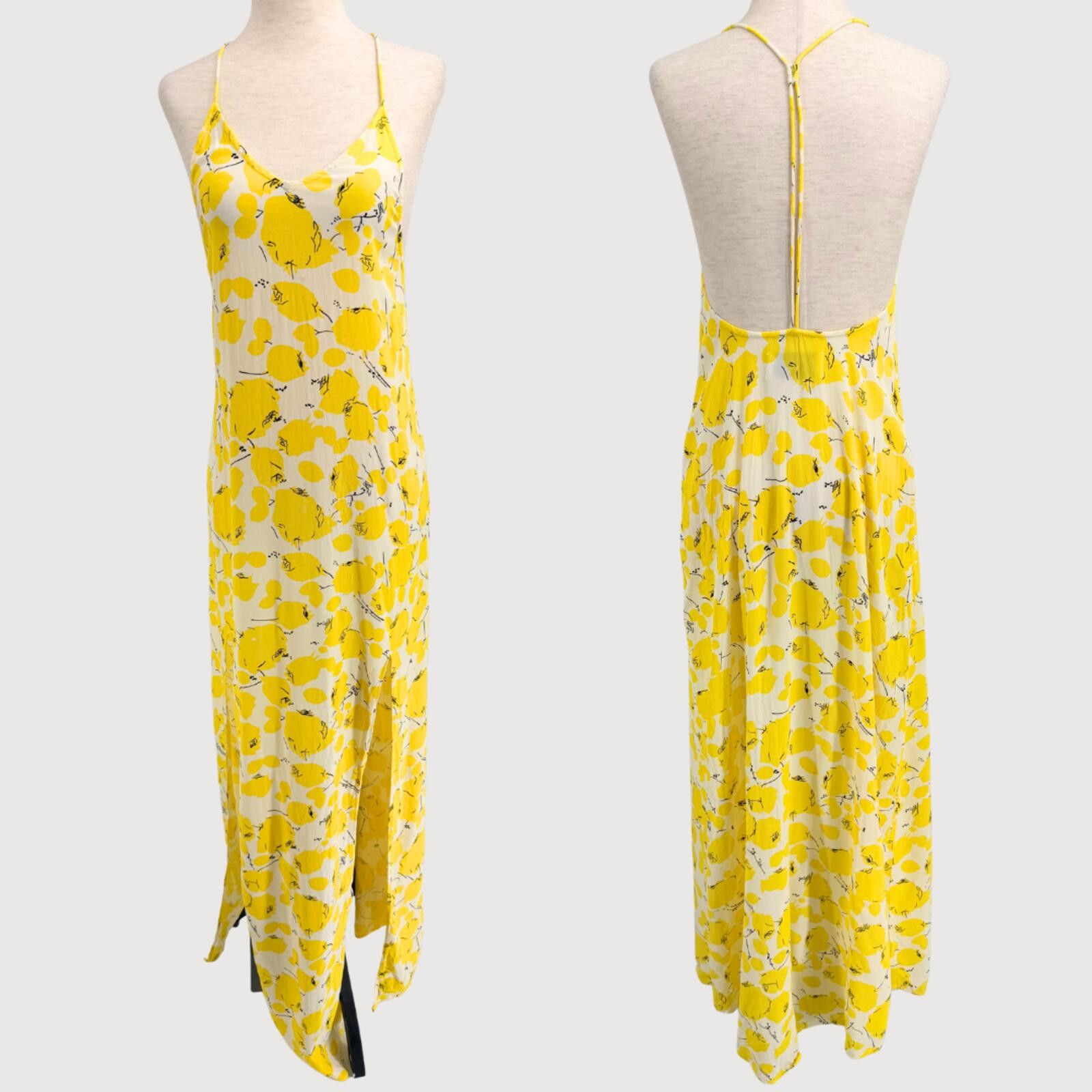 Other S/W/F Amalfi Lemon Maxi Slip Dress Yellow XS Size S / US 4 / IT 40 - 1 Thumbnail