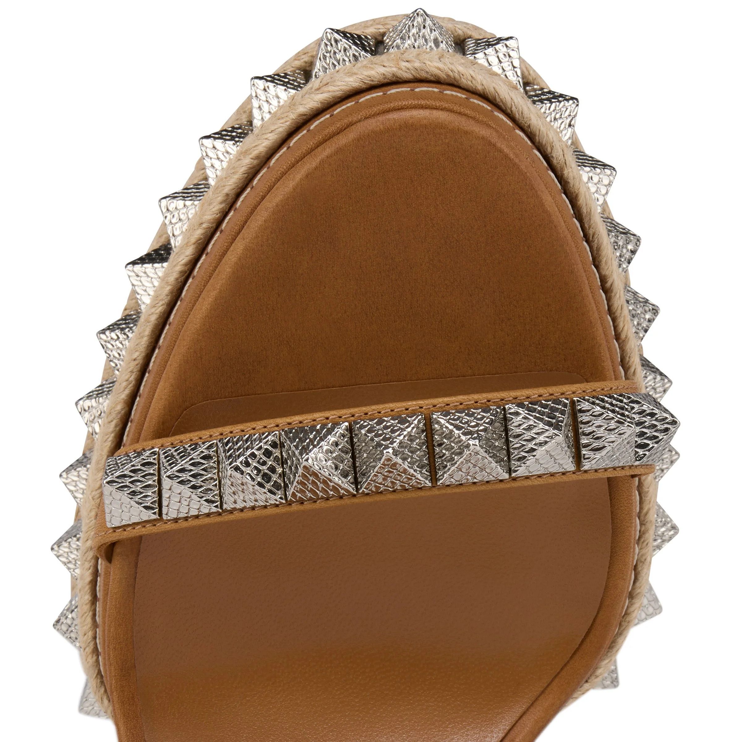 Christian Louboutin os11x0326 Superaclou Heel Sandals in Brown Size US 10 / IT 40 - 5 Thumbnail