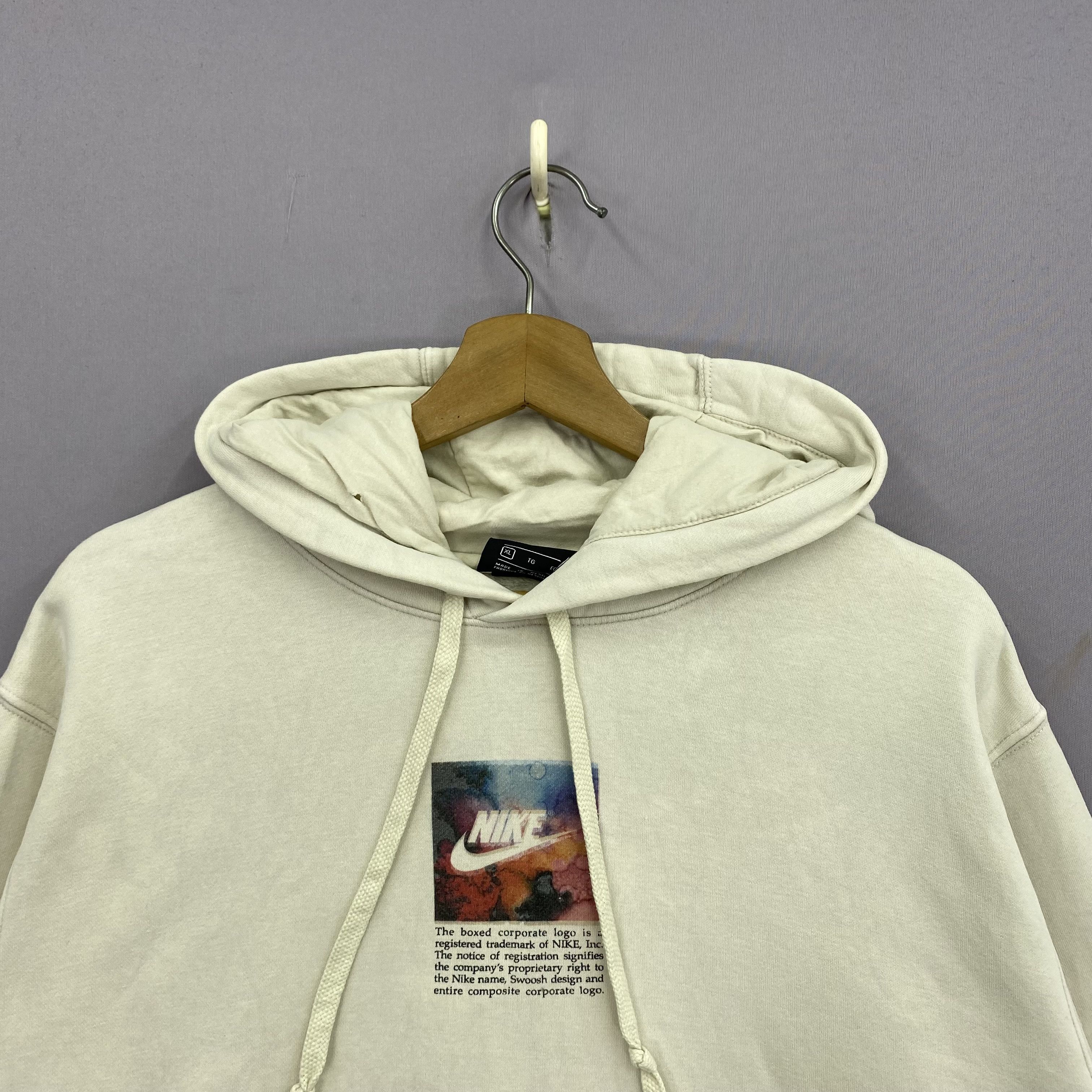 Nike Vintage Nike Sweater Y2K Big Swoosh Hoodie Sweatshirt Size US XL / EU 56 / 4 - 5 Thumbnail