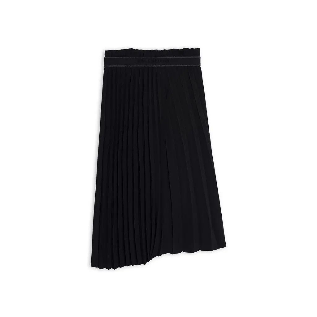 Balenciaga oc11z0825 Fancy Pleated Skirt in Black Size 27" / US 4 / IT 40 - 2 Thumbnail