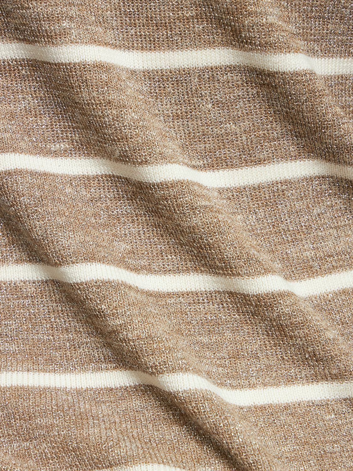 Brunello Cucinelli o1y0825 Crewneck Sweater in Khaki/White Size XXL / US 16-18 / IT 52-54 - 3 Thumbnail