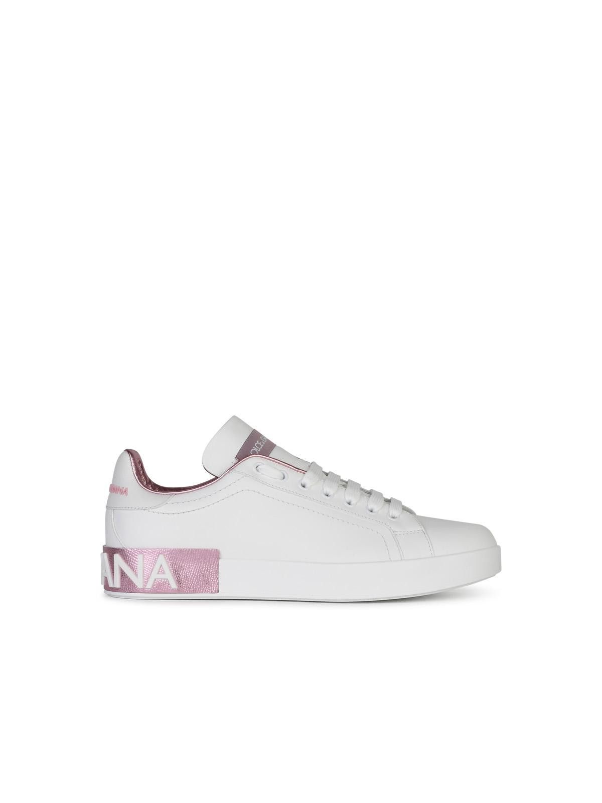 Dolce & Gabbana DOLCE & GABBANA Portofino Leather Sneakers Size US 9 / IT 39 - 1 Thumbnail