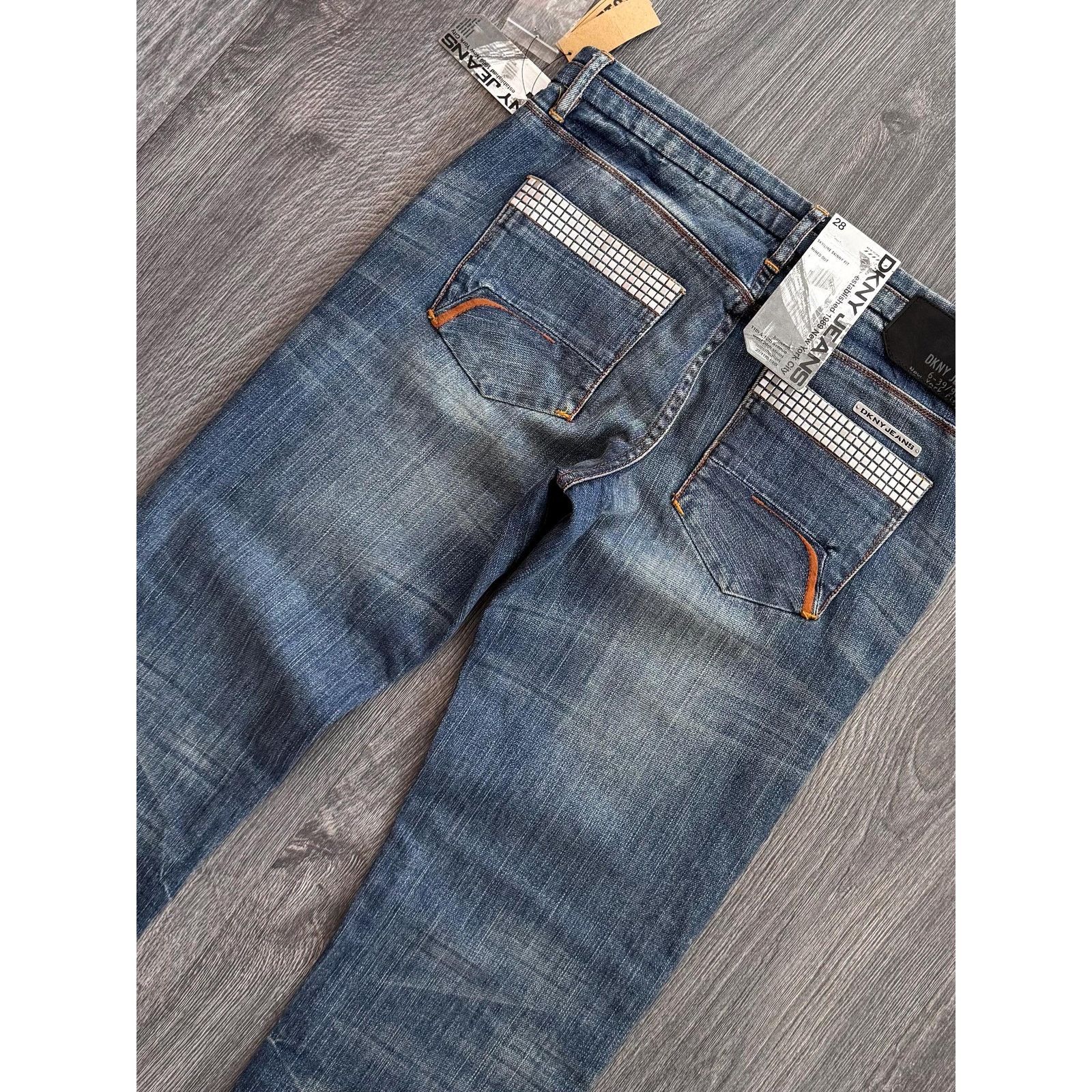 DKNY Y2K Vintage DKNY Washed Jeans New With Tags Size 28" / US 6 / IT 42 - 6 Thumbnail