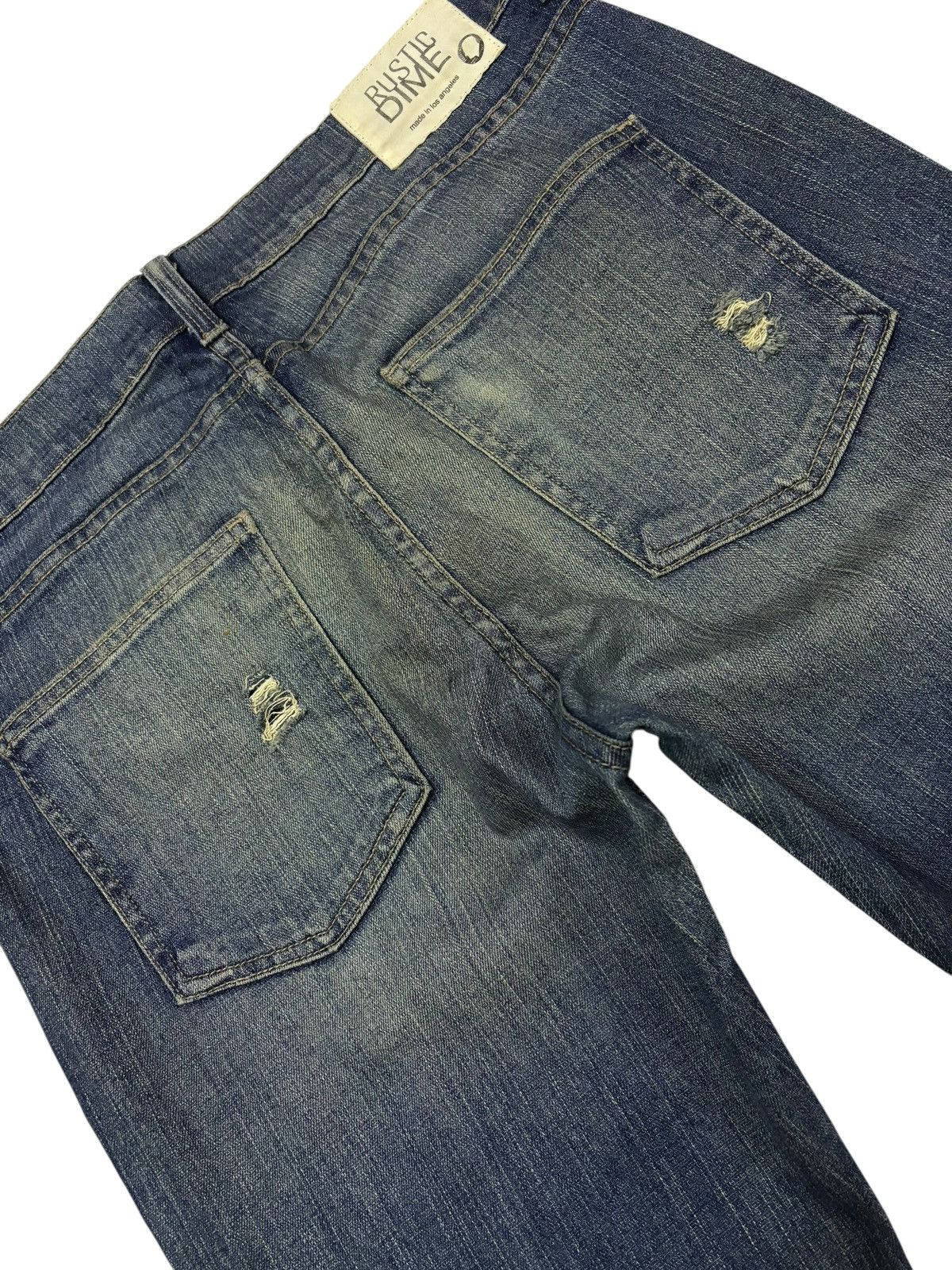 Rustic Dime Vtg Rustic Dime Distressed Mud Washed Jeans Size US 34 / EU 50 - 4 Thumbnail