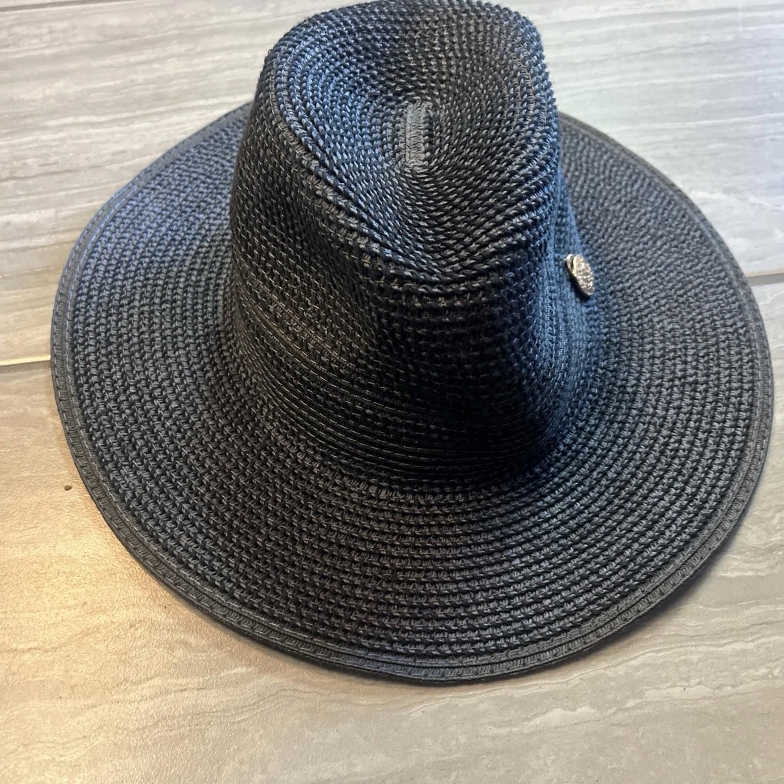 Other New Anne Klein Blue Floppy Brim Straw Hat Size ONE SIZE - 4 Thumbnail