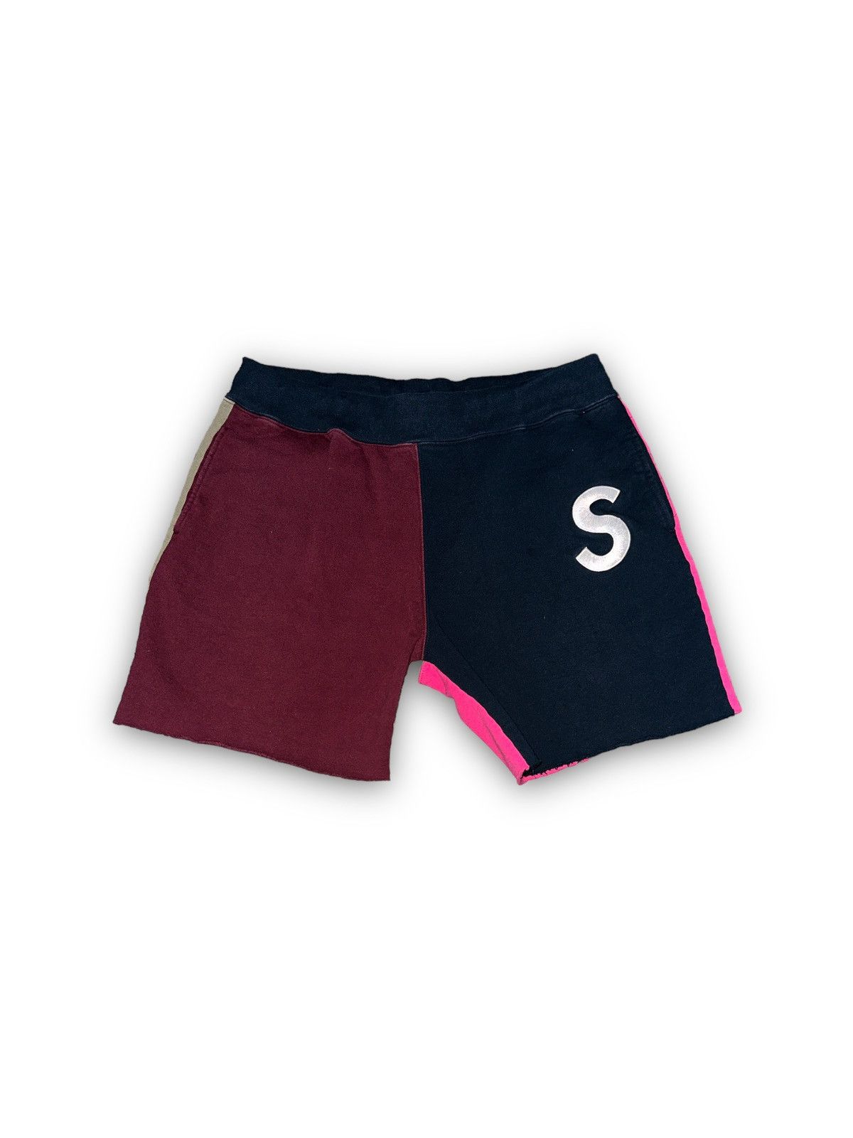 Supreme Supreme S logo color block shorts | Grailed
