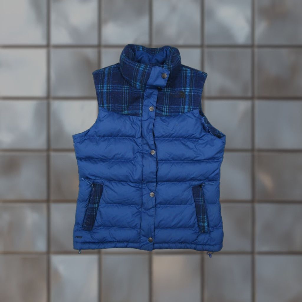 The North Face The North Face Vest Women Medium Blue 700 Down Full Zip Quilted Puffer Gorpcore Size M / US 6-8 / IT 42-44 - 1 Thumbnail