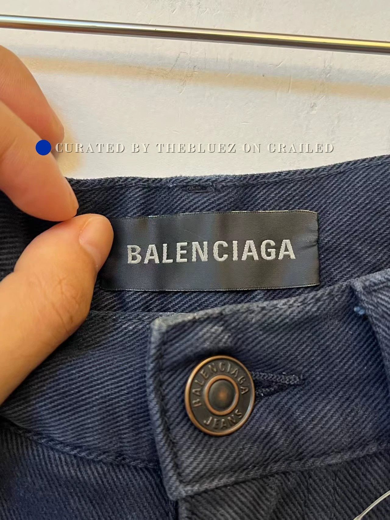 Balenciaga Balenciaga Loose Navy Jeans Size US 32 / EU 48 - 3 Thumbnail