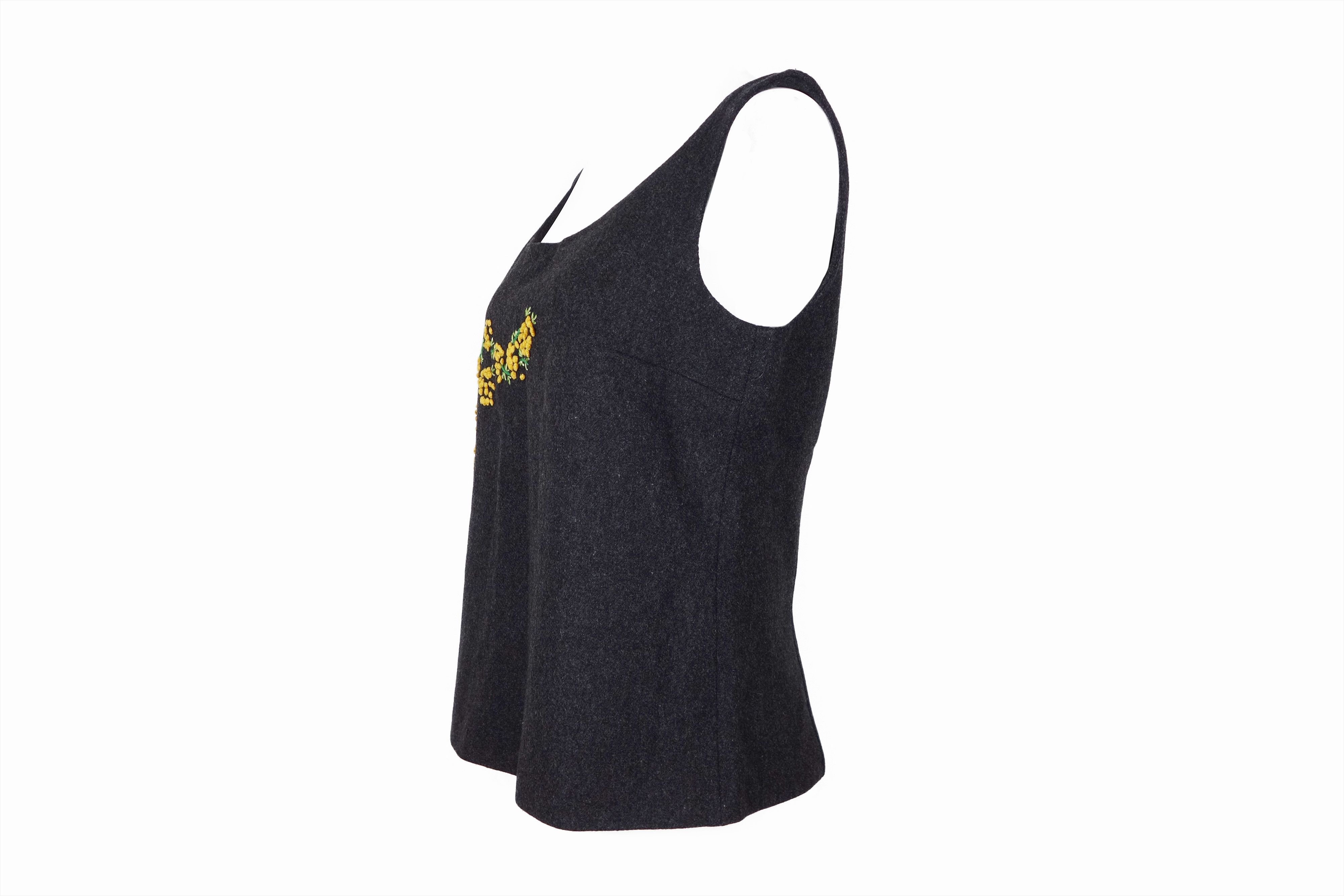 Dolce & Gabbana × Vintage Dolce Gabbana 90s Corset Top D&G Bustier Embroidered Floral Size L / US 10 / IT 46 - 6 Thumbnail