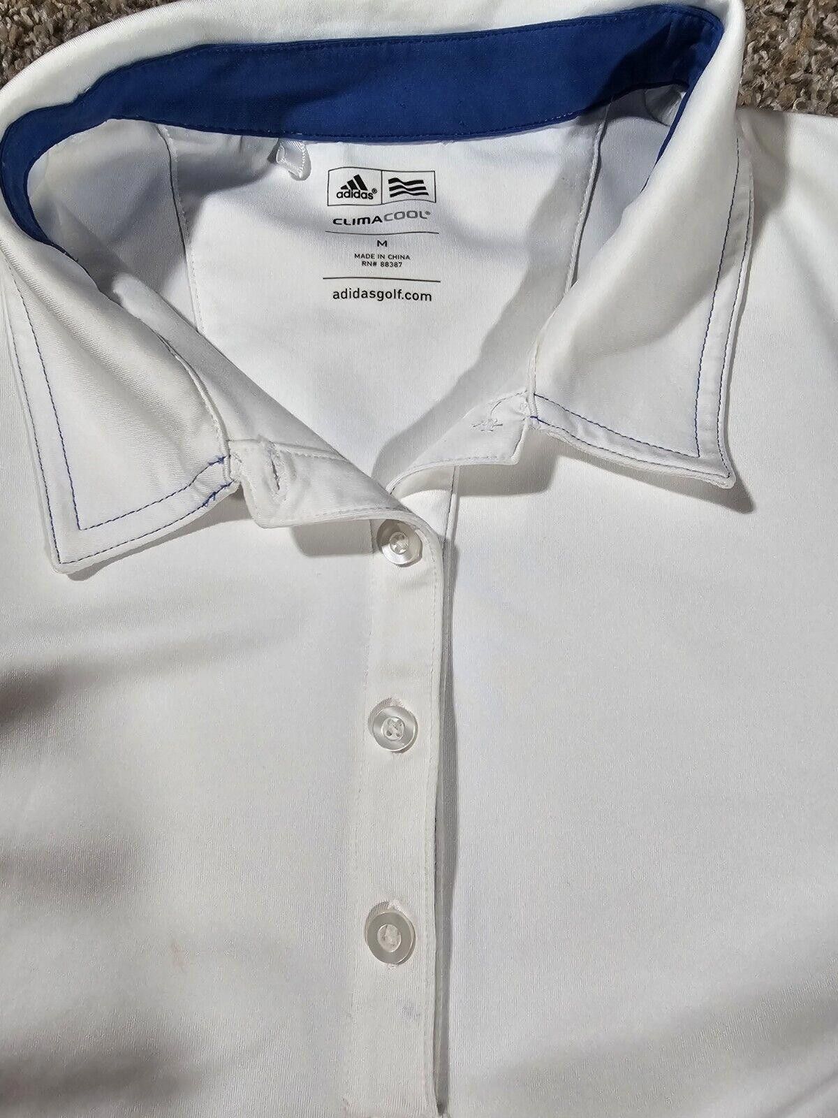 Adidas Adidas CLIMACOOL Womens White Stripe Sleeveless Golf Polo M Size M / US 6-8 / IT 42-44 - 3 Thumbnail
