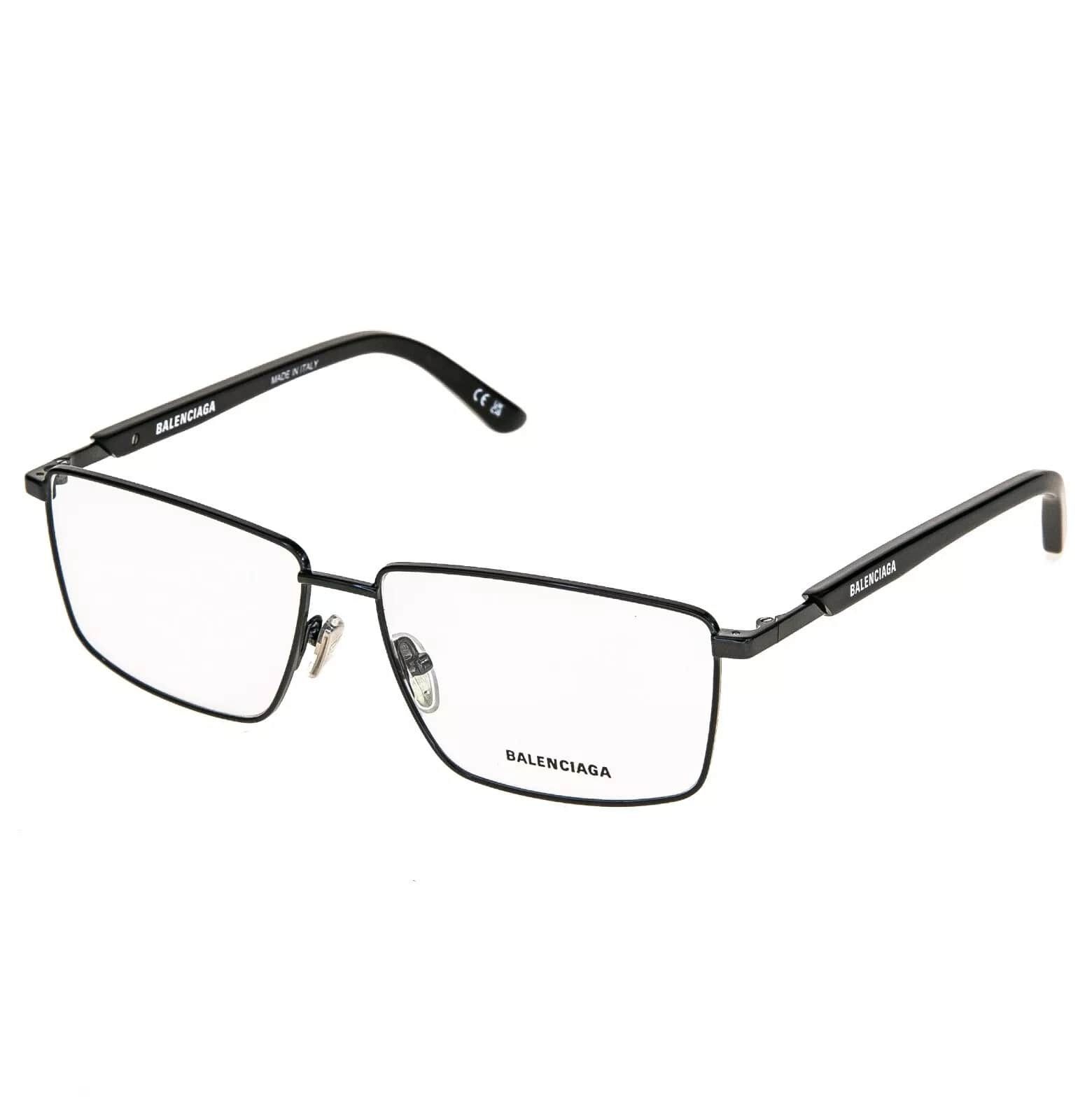 Balenciaga BALENCIAGA LOGO 0247 Black Square Eyeglass GG0247O 003 Size ONE SIZE - 6 Thumbnail
