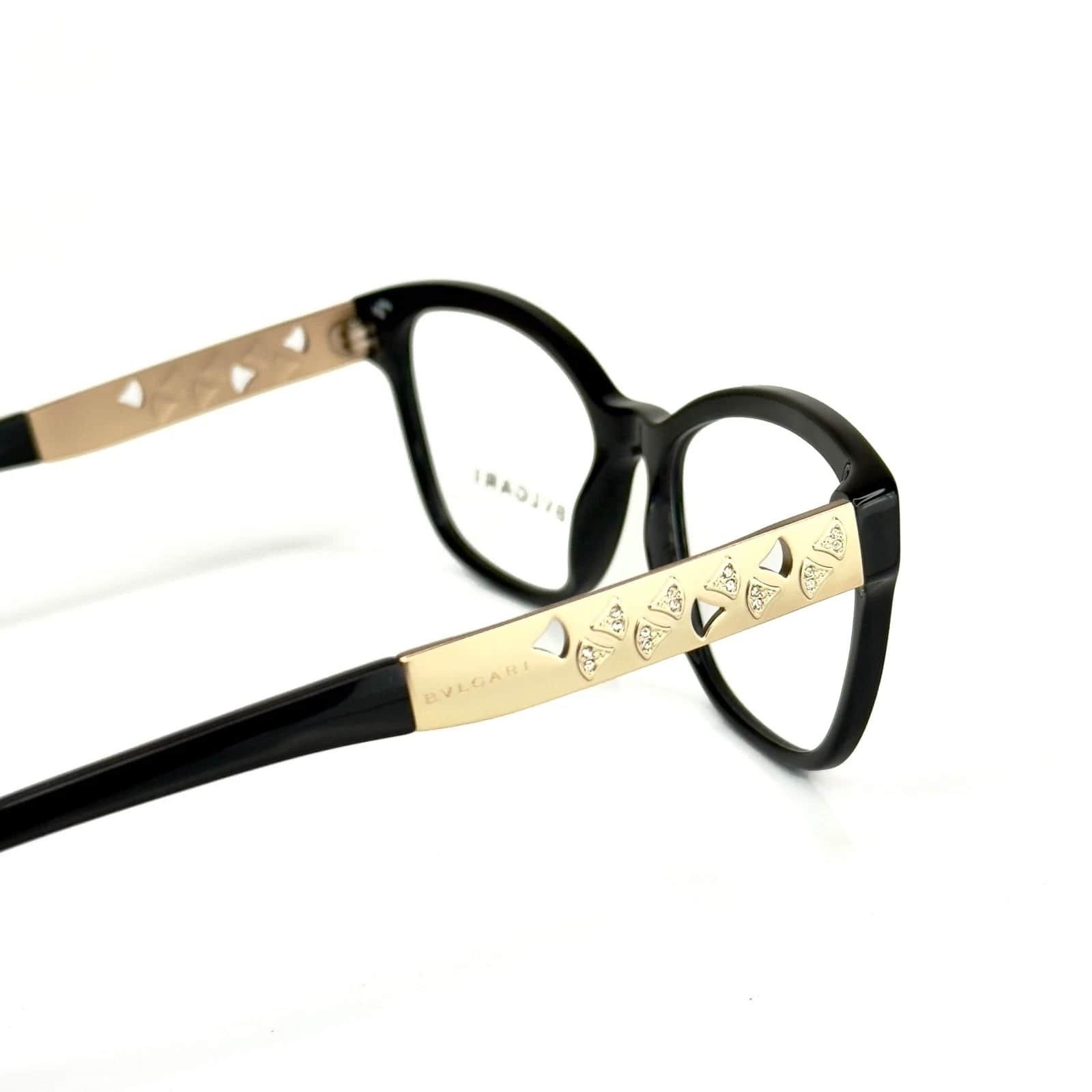 Bvlgari BVLGARI BV4153B DIVAS DREAM Black Crystal Fan Eyeglass 4153 Size ONE SIZE - 3 Thumbnail