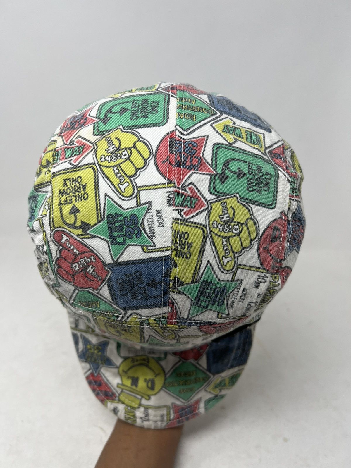 If Six Was Nine Y2K Style Multi Graffiti Camp Obey Cap Hat Size ONE SIZE - 5 Thumbnail