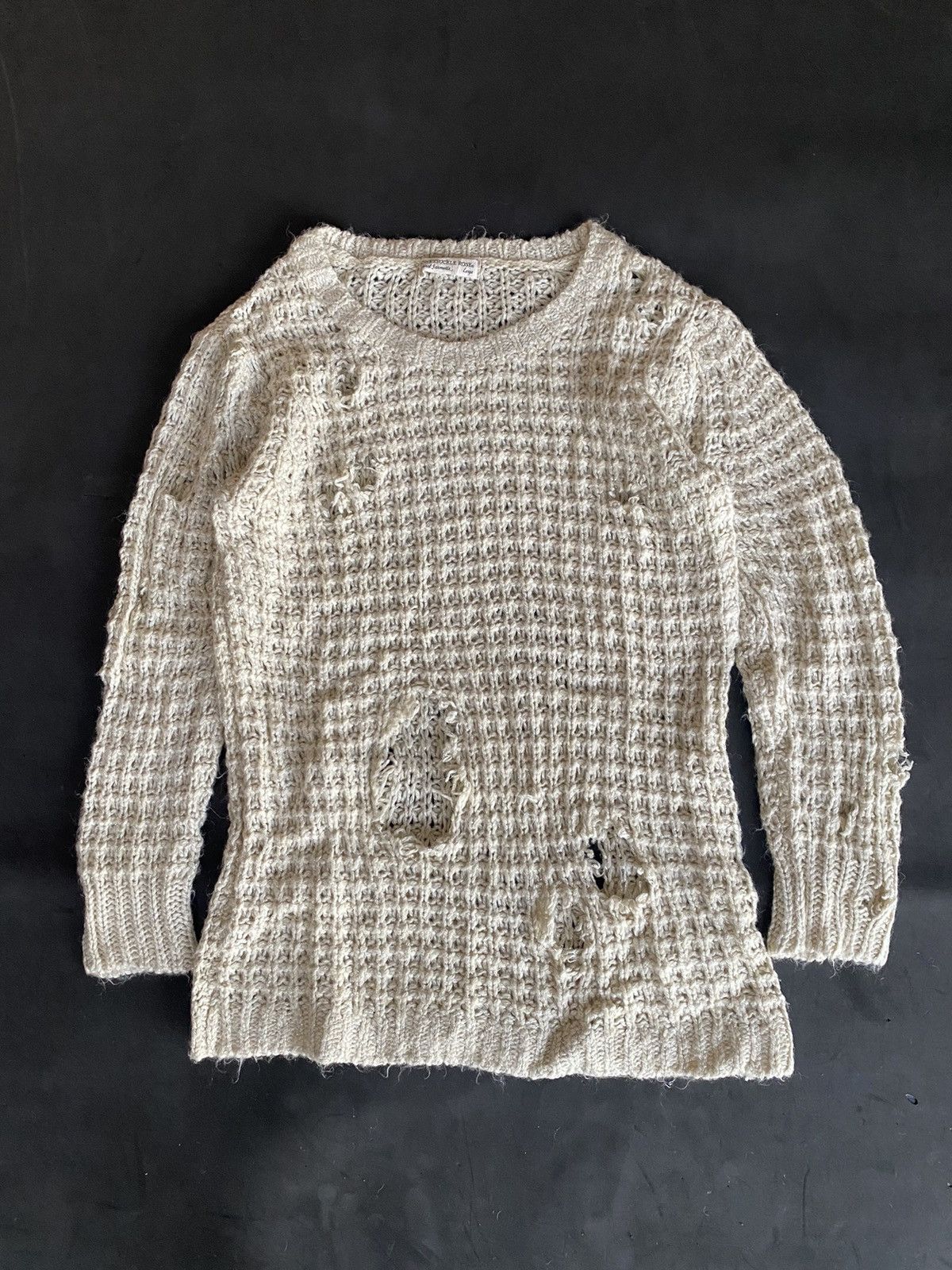 image of If Six Was Nine x Le Grande Bleu L G B Bindingofferroses Punk Knitted Mesh Ifsixwasnine Lgb in Whit