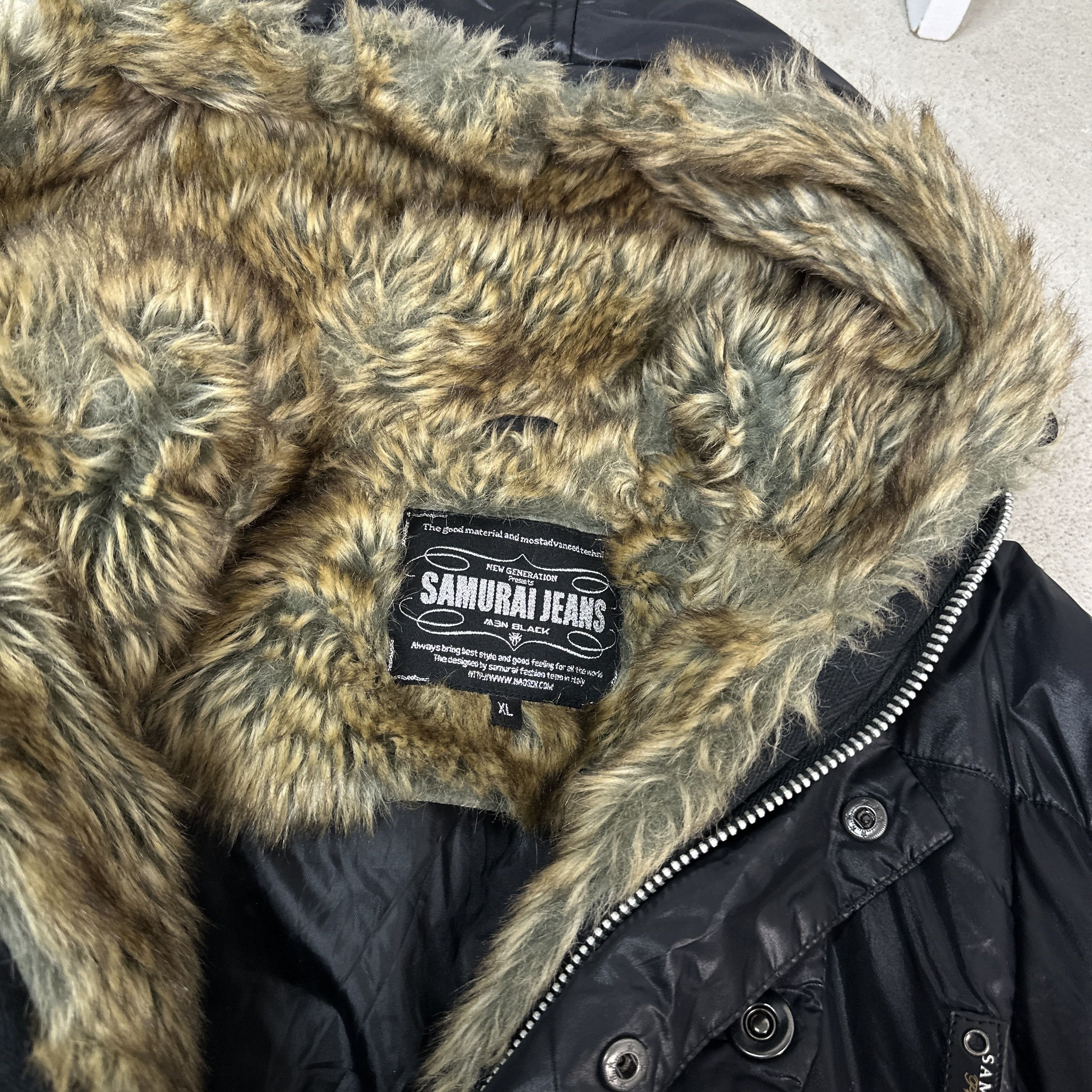 Samurai Jeans × Vintage Vintage Samurai Jeans Faux-Fur Jacket Size US M / EU 48-50 / 2 - 3 Thumbnail