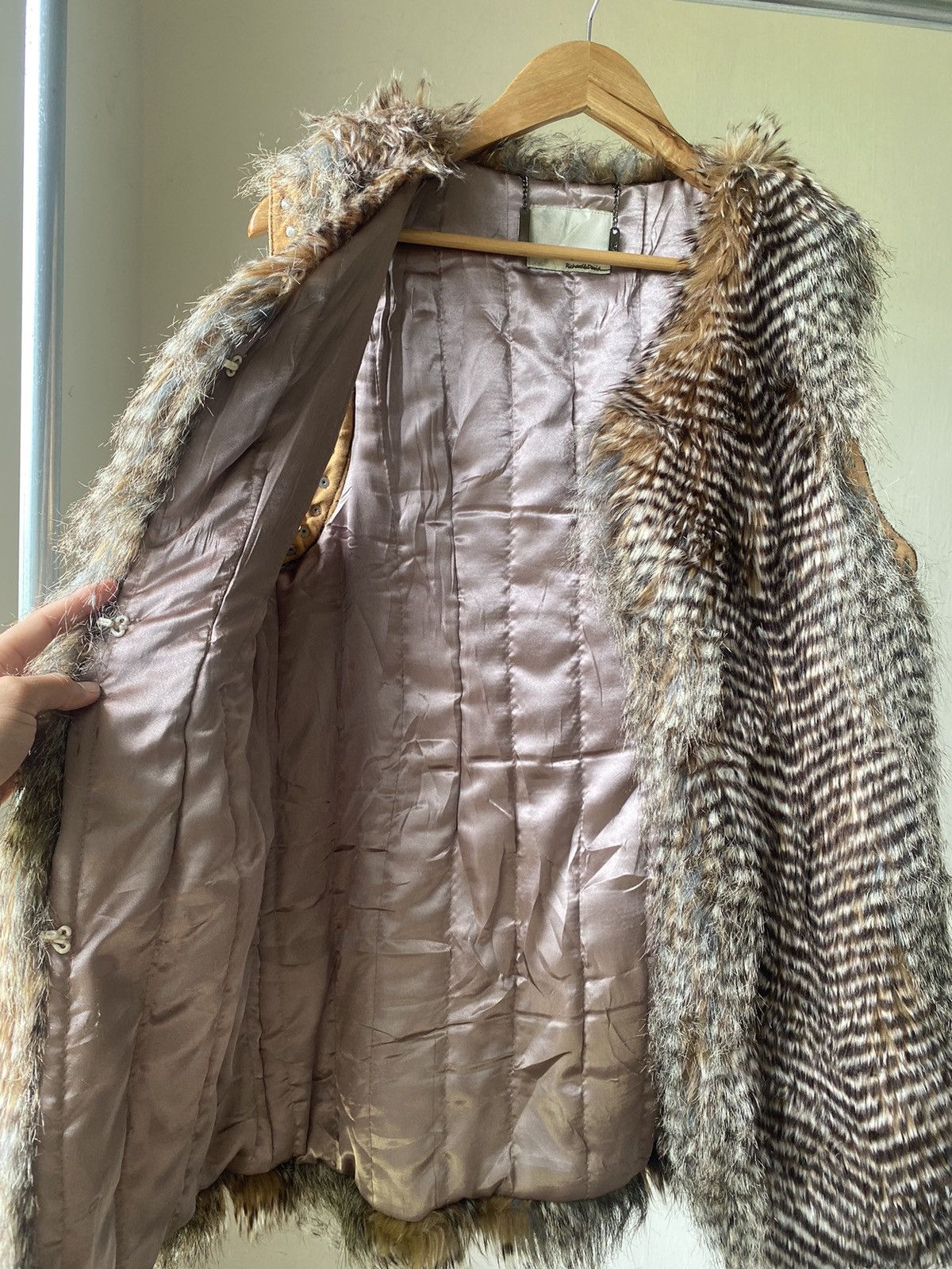 Hysteric Glamour × Japanese Brand × Le Grande Bleu (L.G.B.) RICHARD & DAVID FAUX FUR VEST MINK PEACOCK 90s LGB Size US M / EU 48-50 / 2 - 13 Thumbnail