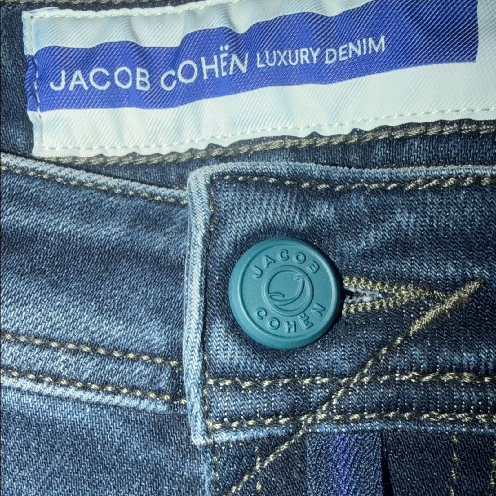 Jacob Cohen Jacob Cohen Men's Deep Indigo Slim Jeans Size 31 Size US 31 - 4 Thumbnail