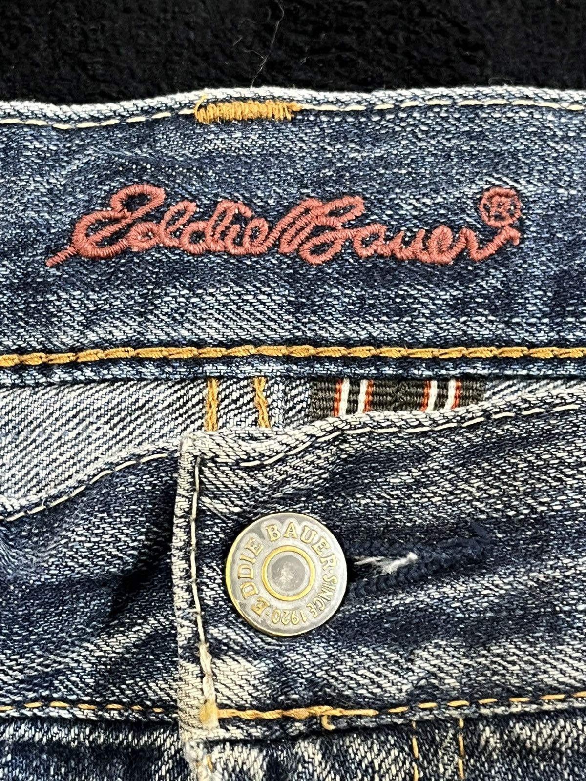 Eddie Bauer × Japanese Brand Vintage Eddie Bauer Mudwash Distressed Denim Size US 34 / EU 50 - 8 Thumbnail