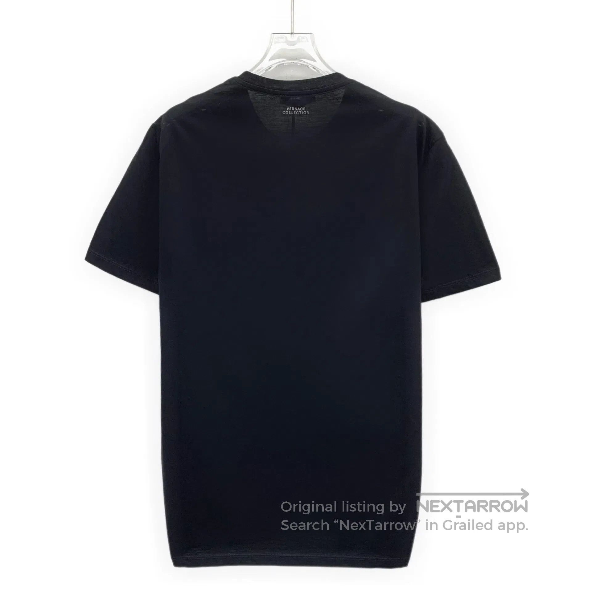 Versace Versace Black Pattern Printed Cotton Round Neck Short Slee Size US S / EU 44-46 / 1 - 2 Thumbnail