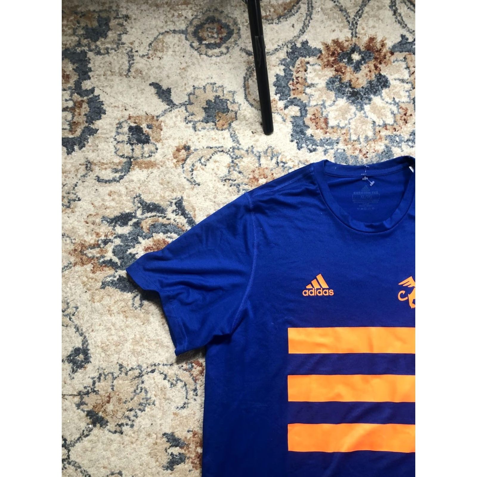 Adidas Adidas Creator Tee Shirt Mens XL Blue Orange Lion Graphic Short Sleeve Athletic Size US XL / EU 56 / 4 - 3 Thumbnail