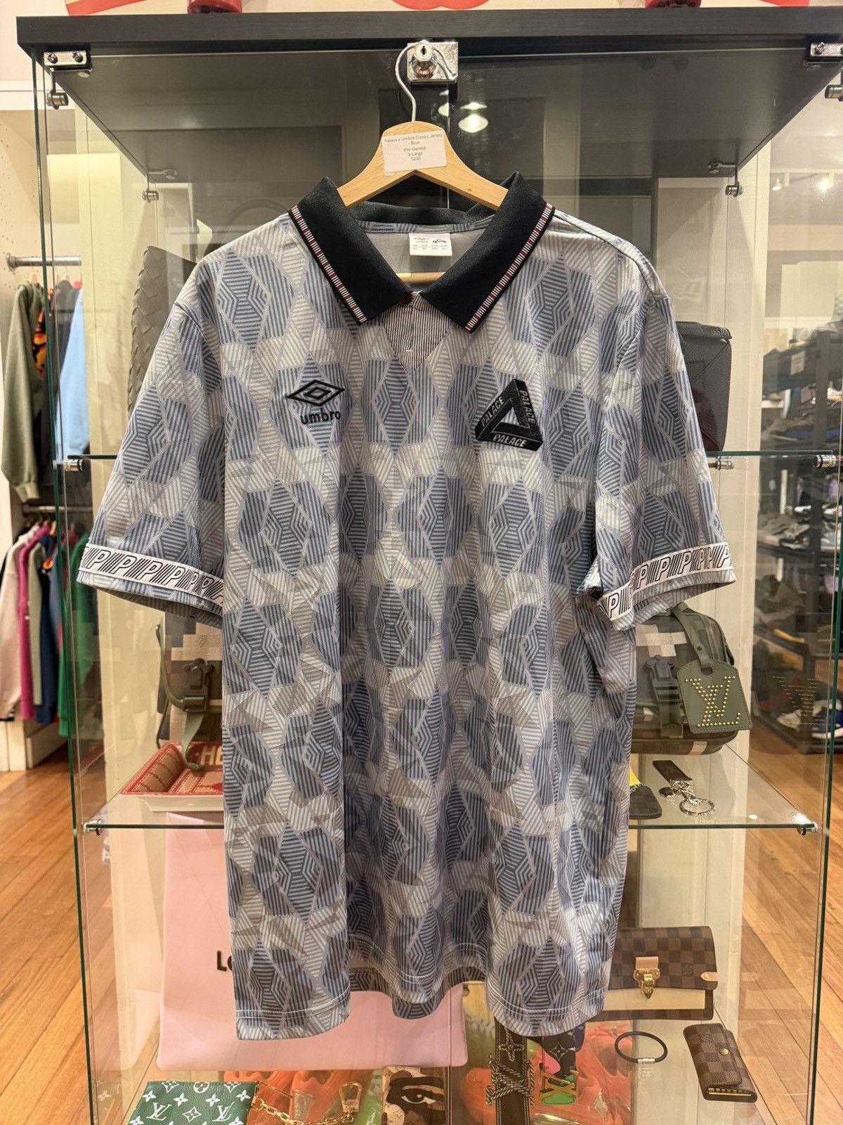 Palace × Umbro Palace x Umbro Fw22 Classic Jersey - Flint Stone