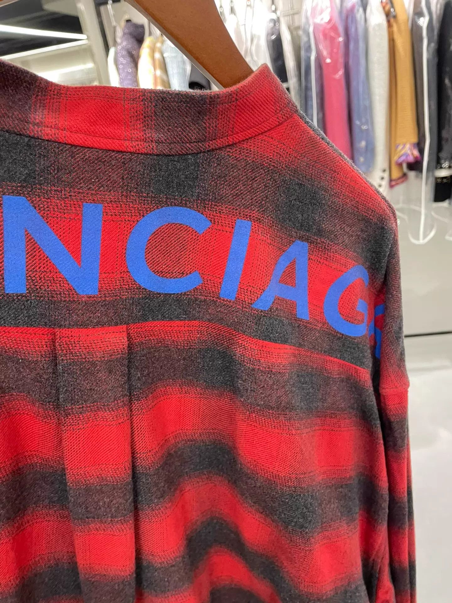 Balenciaga BALENCIAGA Big Logo Striped Shirt 36 Very Good Authentic Size XS / US 0-2 / IT 36-38 - 6 Thumbnail
