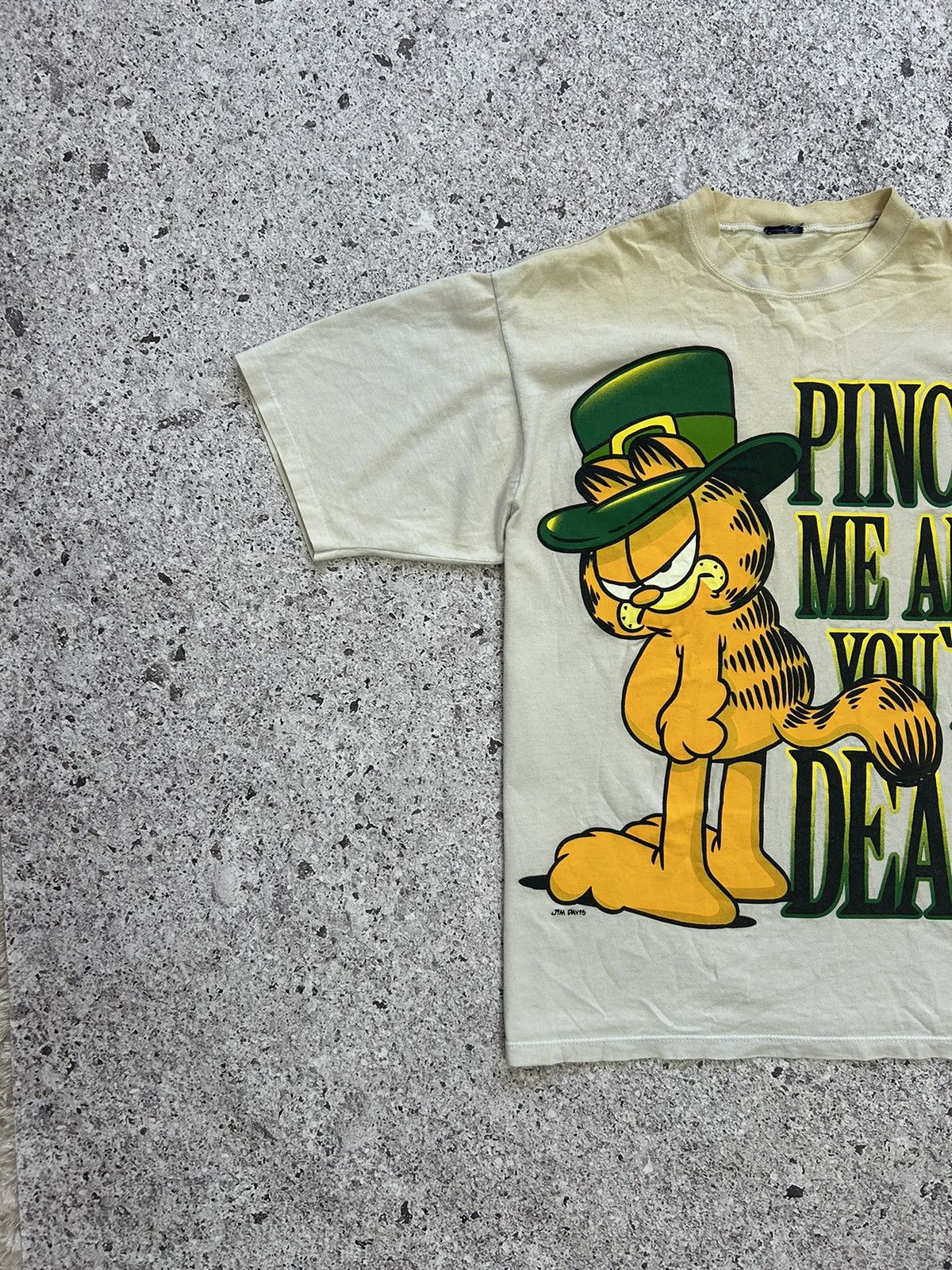 Cartoon Network × Vintage Vintage 90’s Pinch Me And You Are Dead Cat Garfield T-Shirt Size US L / EU 52-54 / 3 - 3 Thumbnail