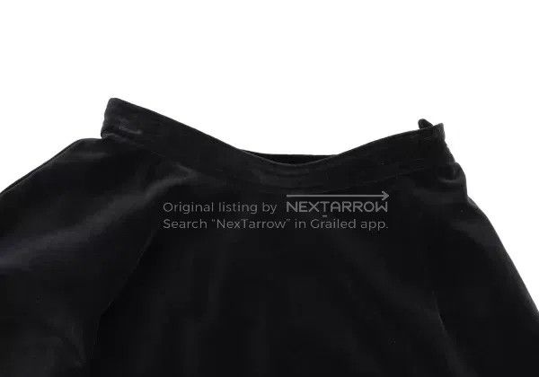 Comme des Garcons Comme Des Garcons size S Black Velvet Skirt with Retro Def Size 23" - 4 Thumbnail