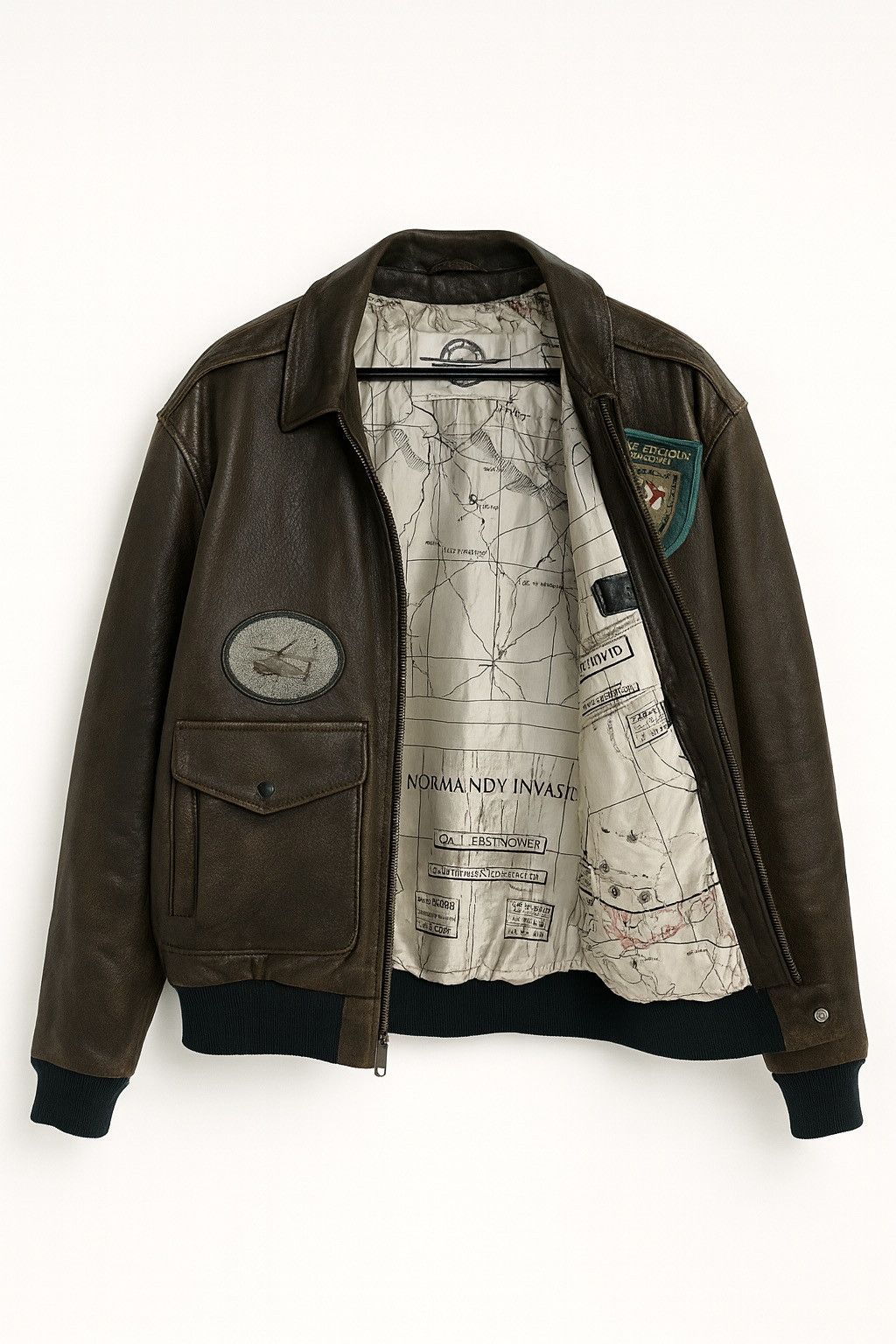 Vintage Vintage G-III Leather Flight Jacket Patches – Made in Korea Size US S / EU 44-46 / 1 - 6 Thumbnail